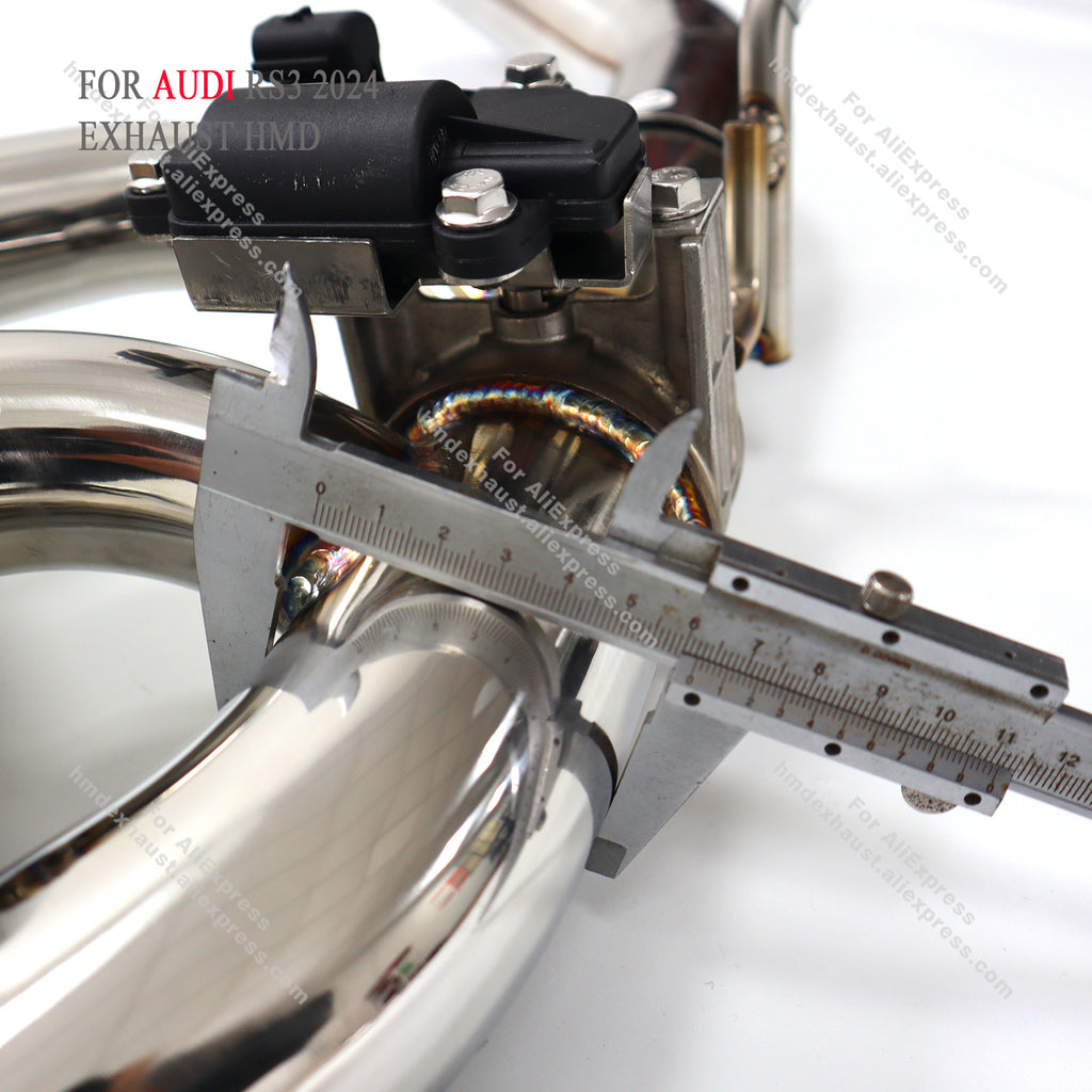 AUDI RS3 2024 catback add Resonator Tube sus304 Valved Sport Exhaust System