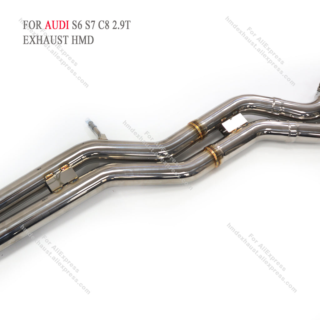 Audi S6 S7 C8 2.9T catback sus304 Valved Sport Exhaust System