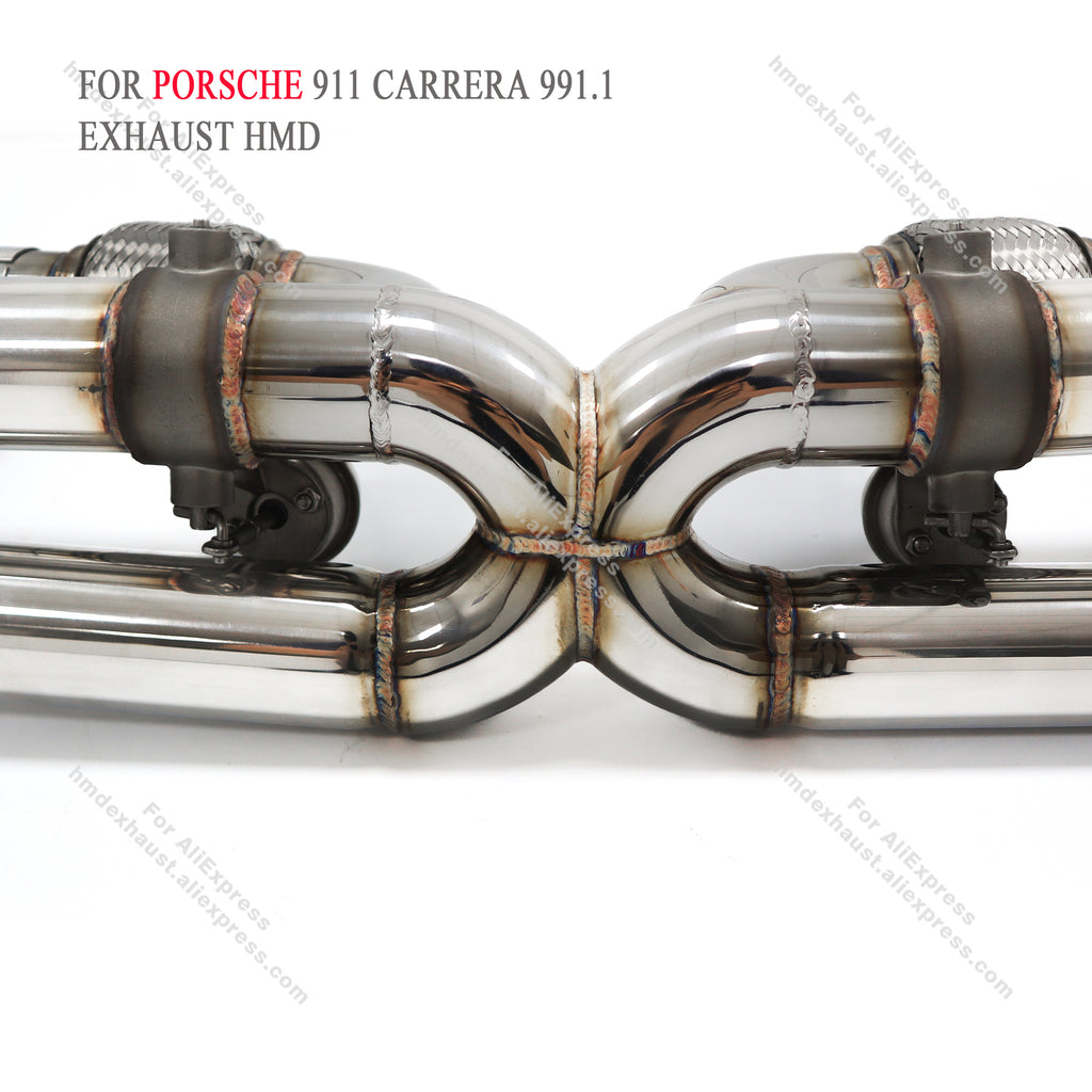 Porsche 911 carrera 991.1 catback sus304 Valved Sport Exhaust System