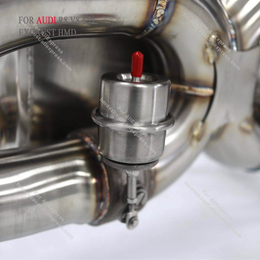 AUDI R8 V8 4.2L catback sus304 Valved Sport Exhaust System