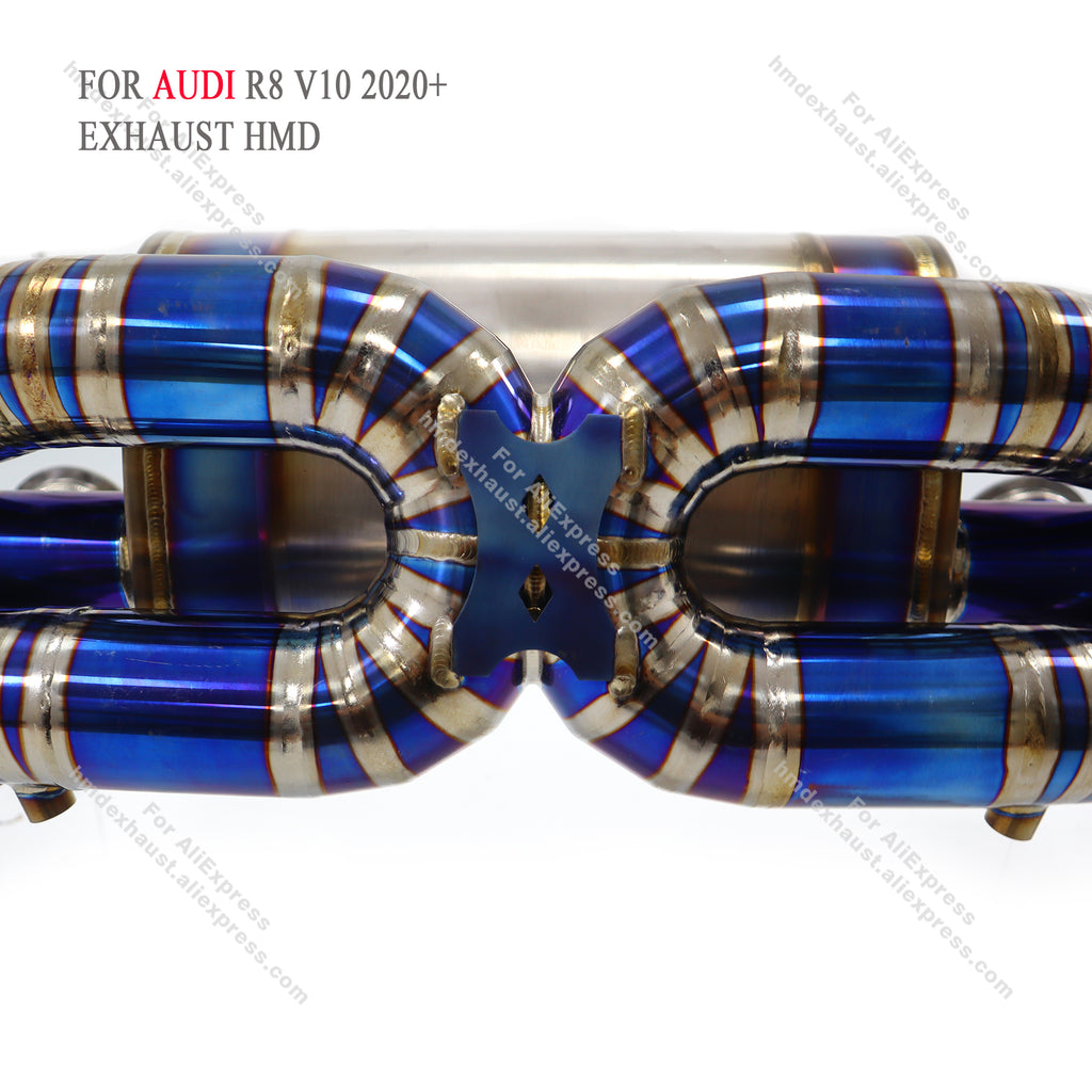 Audi R8 V10 2020+ Catback For OPF‑Equipped models Titanium Valved Sport Exhaust System