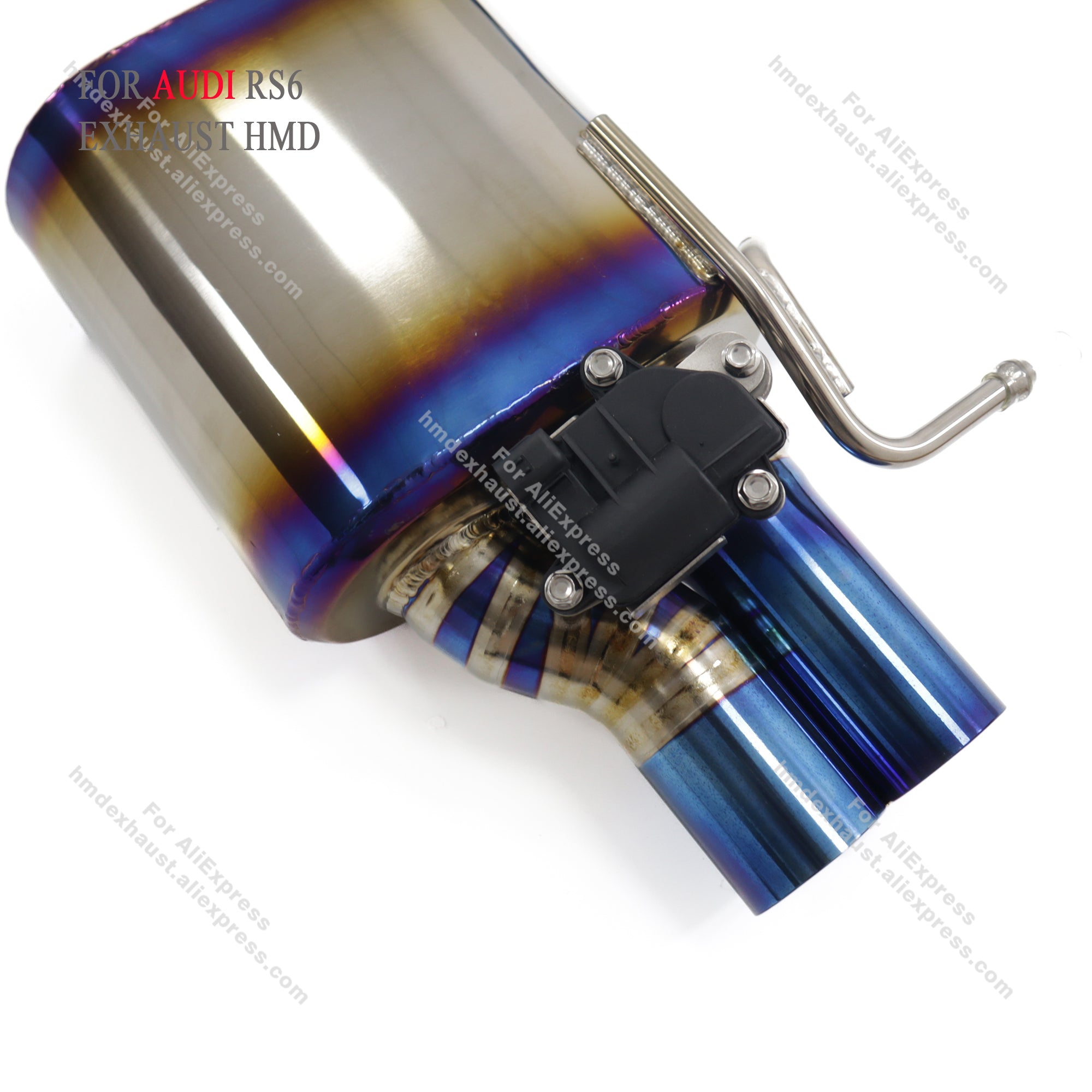 AUDI RS6 C7 catback add Resonator Tube Titanium Valved Sport Exhaust System