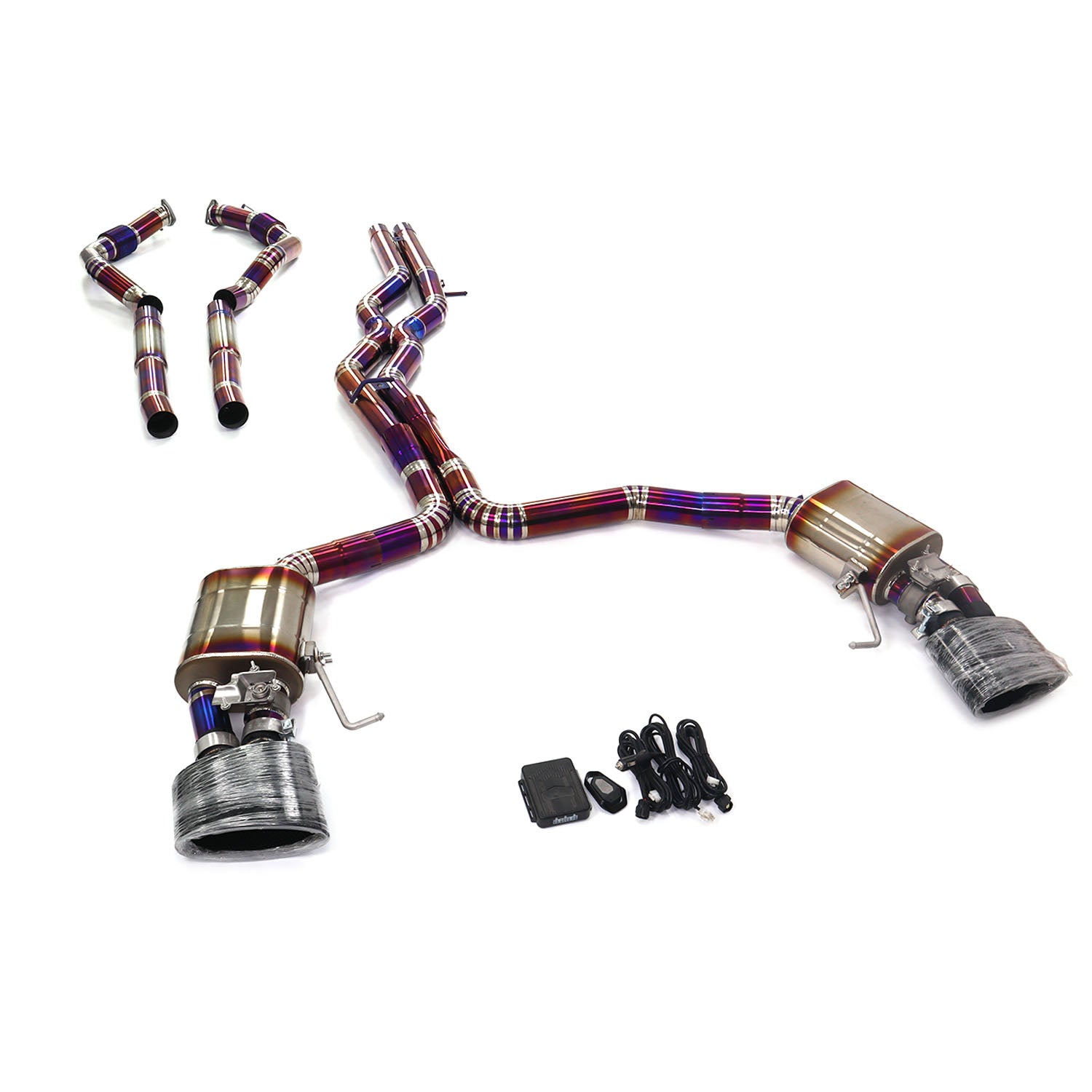Audi RS6 C8 4.0T catback add Resonator Tube Titanium Valved Sport Exhaust System