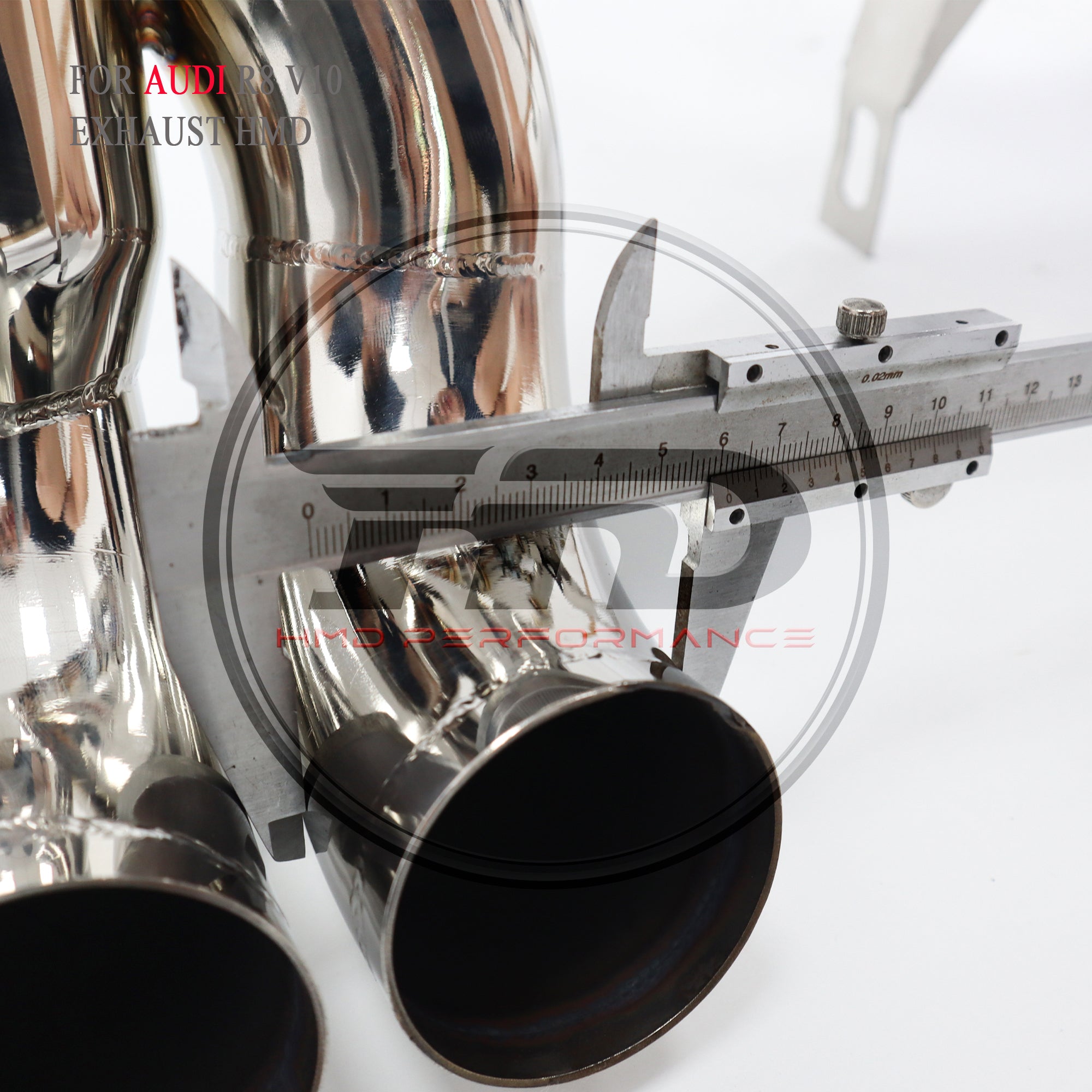 Audi R8 V10 catback sus304 Valved Sport Exhaust System  with X pipe