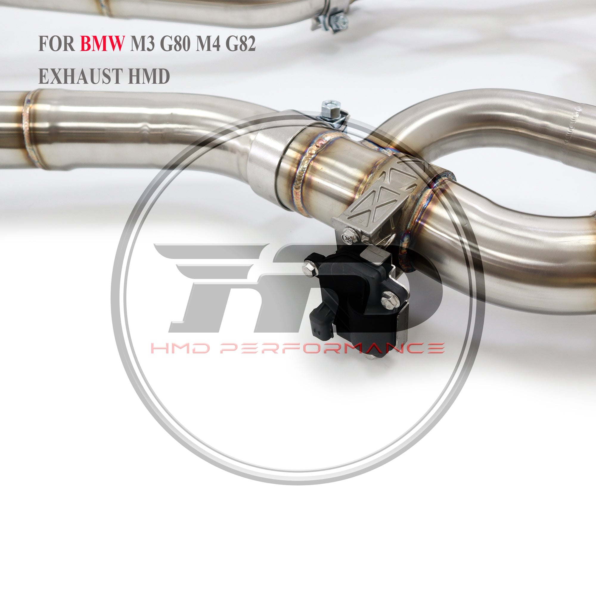 Stainless Steel Valve‑Equipped Mid‑Rear Exhaust System Single Mid Pipe For BMW M3 G80 / M4 G82