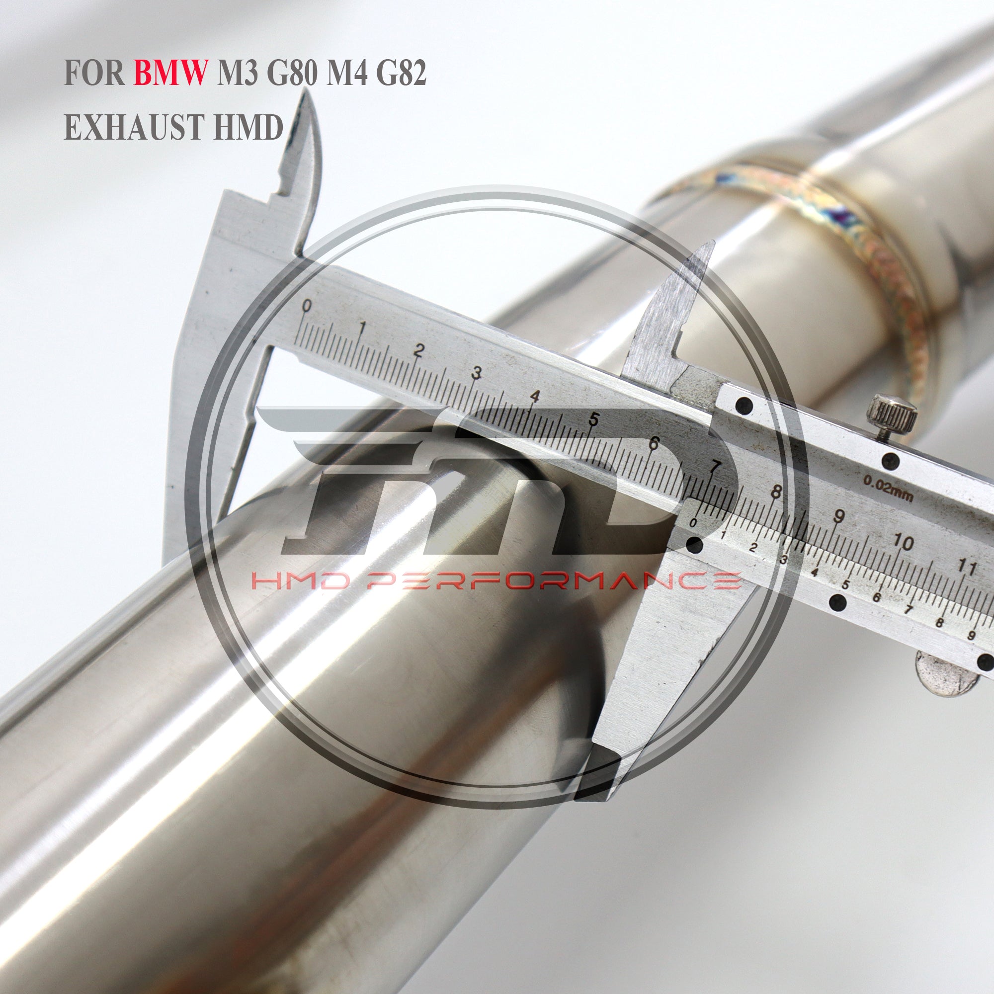 Stainless Steel Valve‑Equipped Mid‑Rear Exhaust System Single Mid Pipe For BMW M3 G80 / M4 G82