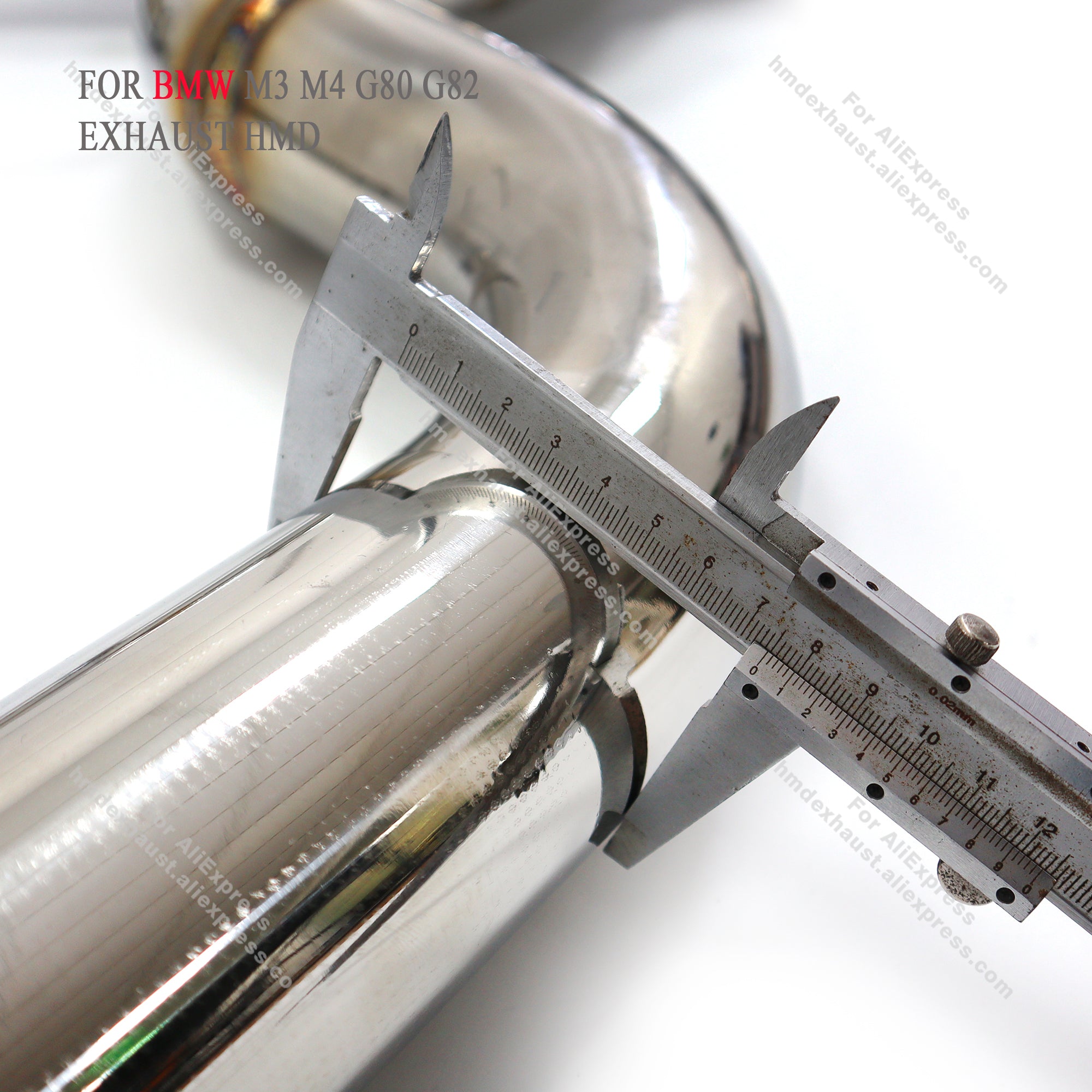 BMW M3 M4 G80 G82 Stainless Steel Polished CatBack Exhaust System Regular Style