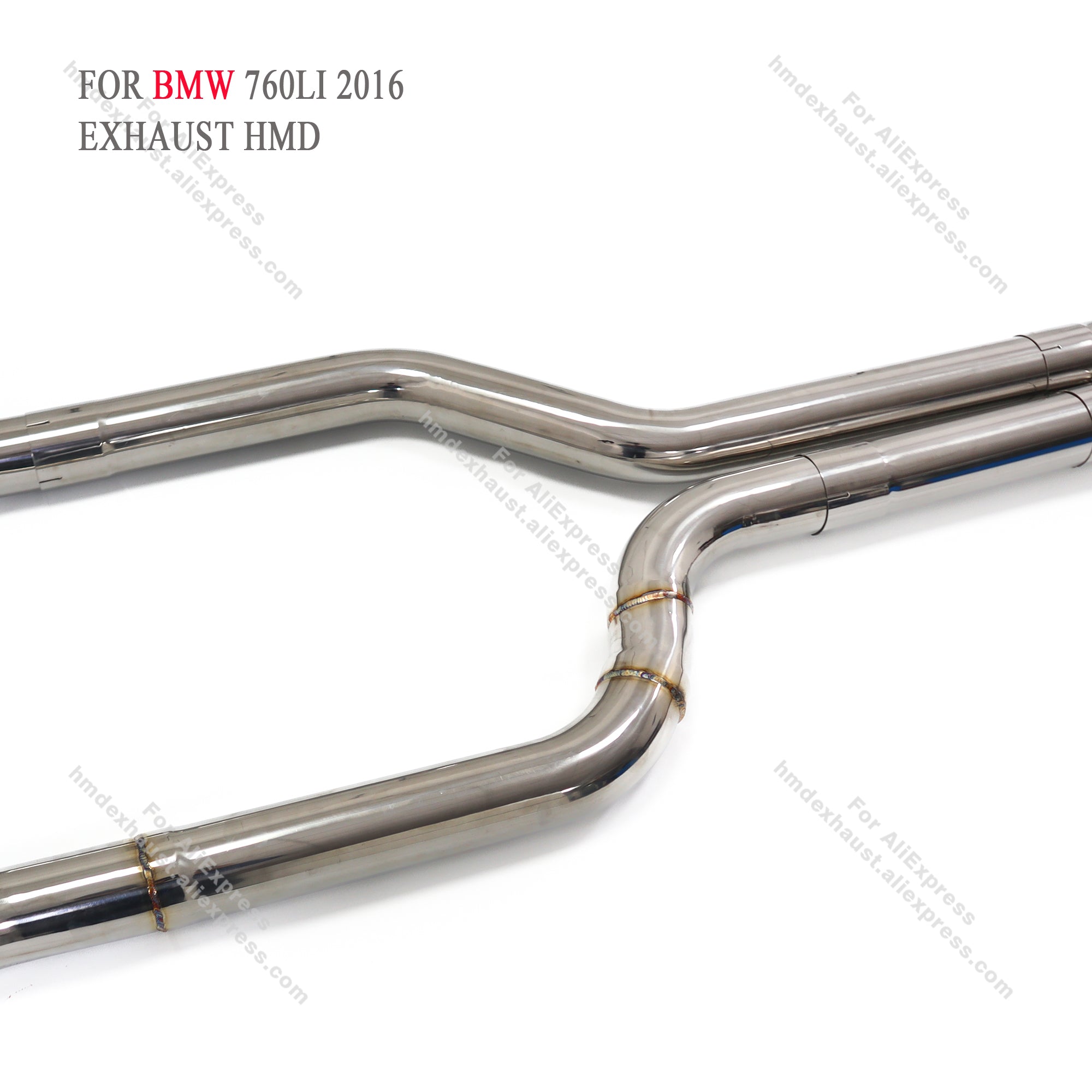 BMW 760LI 2016 catback sus304 Valved Sport Exhaust System