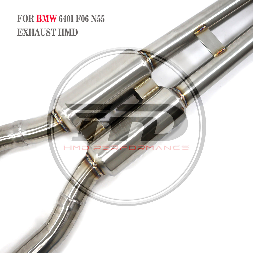 BMW 640i F06 N55 catback sus304 Valved Sport Exhaust System