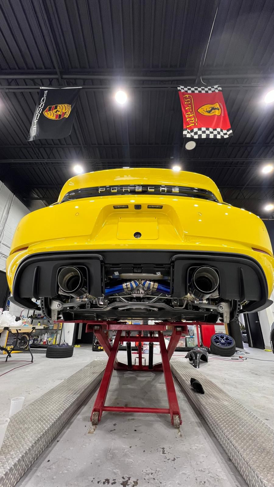 Porsche 718 GT4 RS 4.0L Catback Titanium Valved Sport Exhaust System