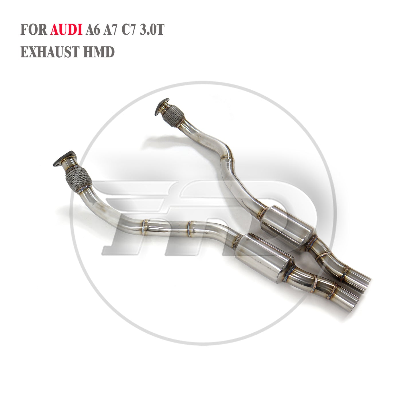 Car Accessories Front pipe second parts For Audi A6 A7 C7 3.0T Exhaust System High Flow Performance car