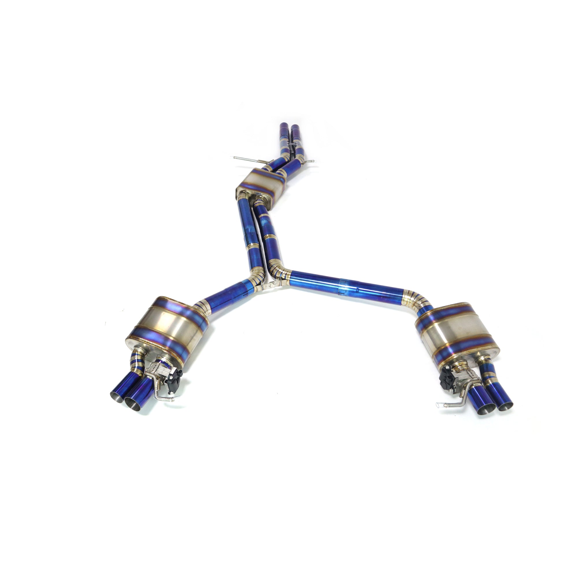 Audi RS5 RS4 B8 4.2l Catback Heat‑Blued Titanium Valved Sport Exhaust System