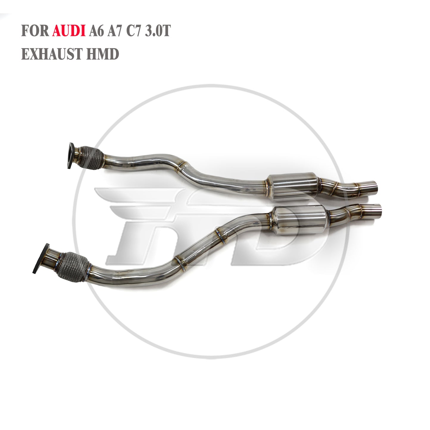 Car Accessories Front pipe second parts For Audi A6 A7 C7 3.0T Exhaust System High Flow Performance car