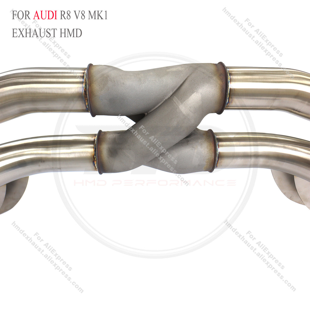 Audi R8 V8 MK1 4.2L Straight Catback with Z pipe High Flow Exhaust System