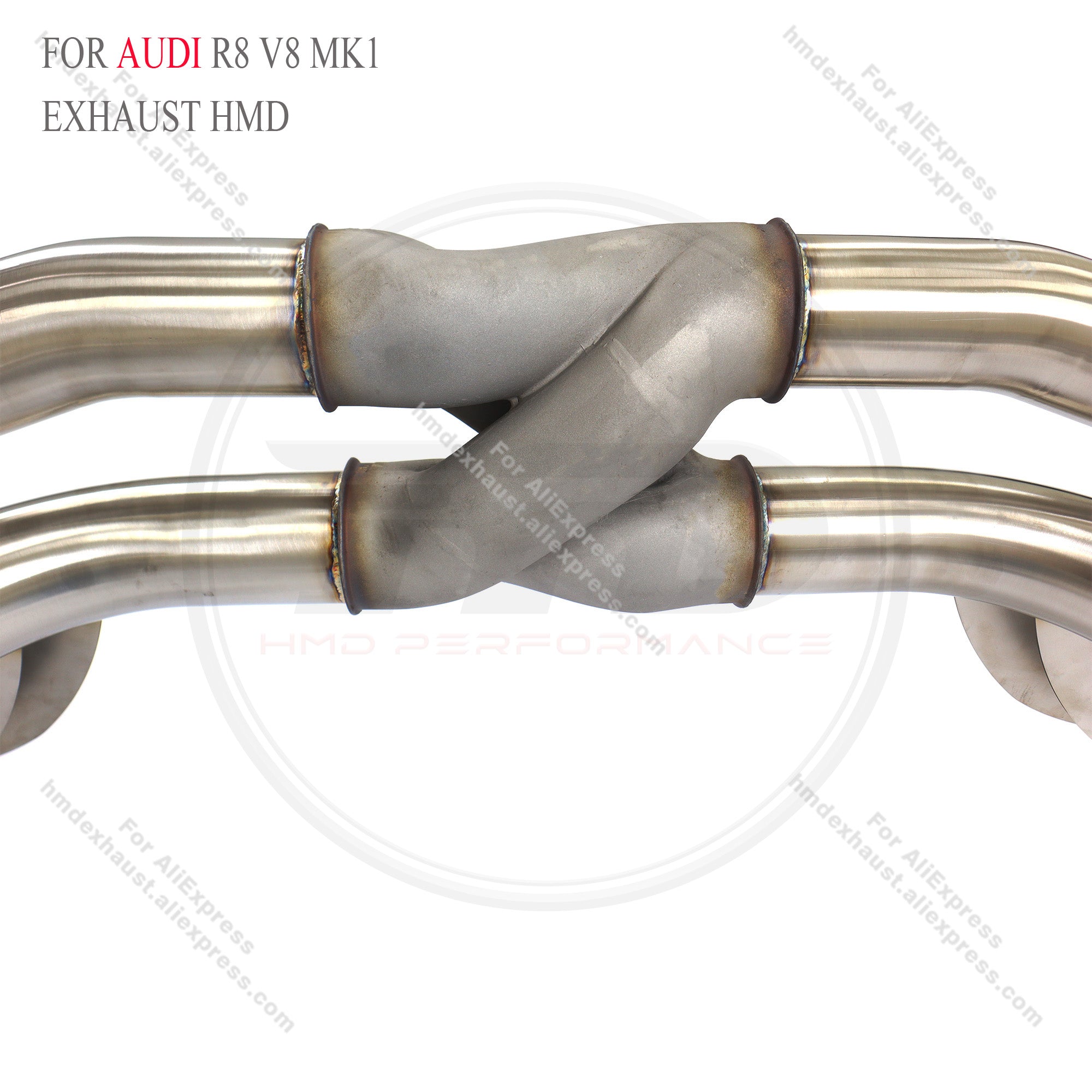 Audi R8 V8 MK1 4.2L Straight Catback with Z pipe High Flow Exhaust System