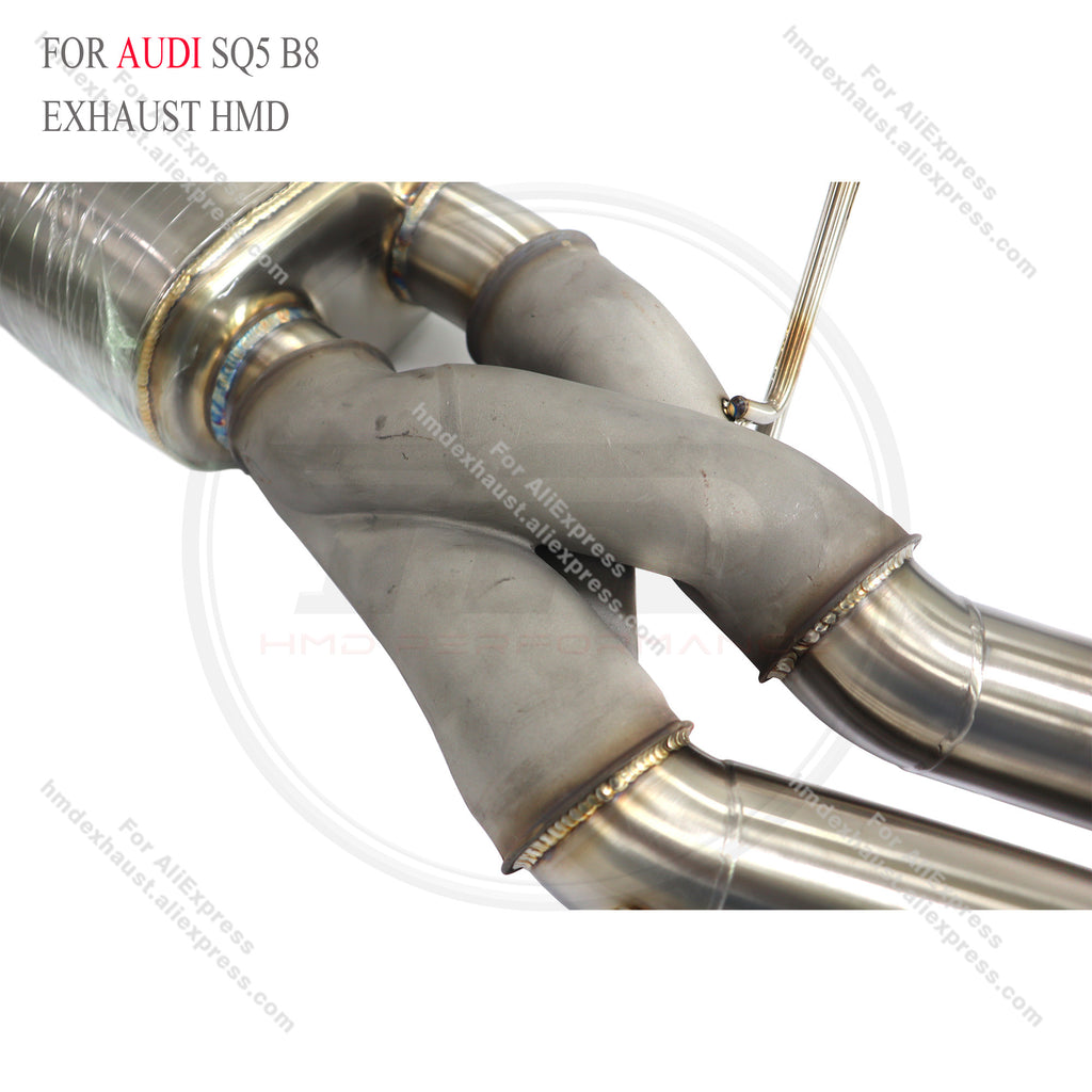 Audi SQ5 B8 3.0T catback sus304 Valved Sport Exhaust System  with Z pipe