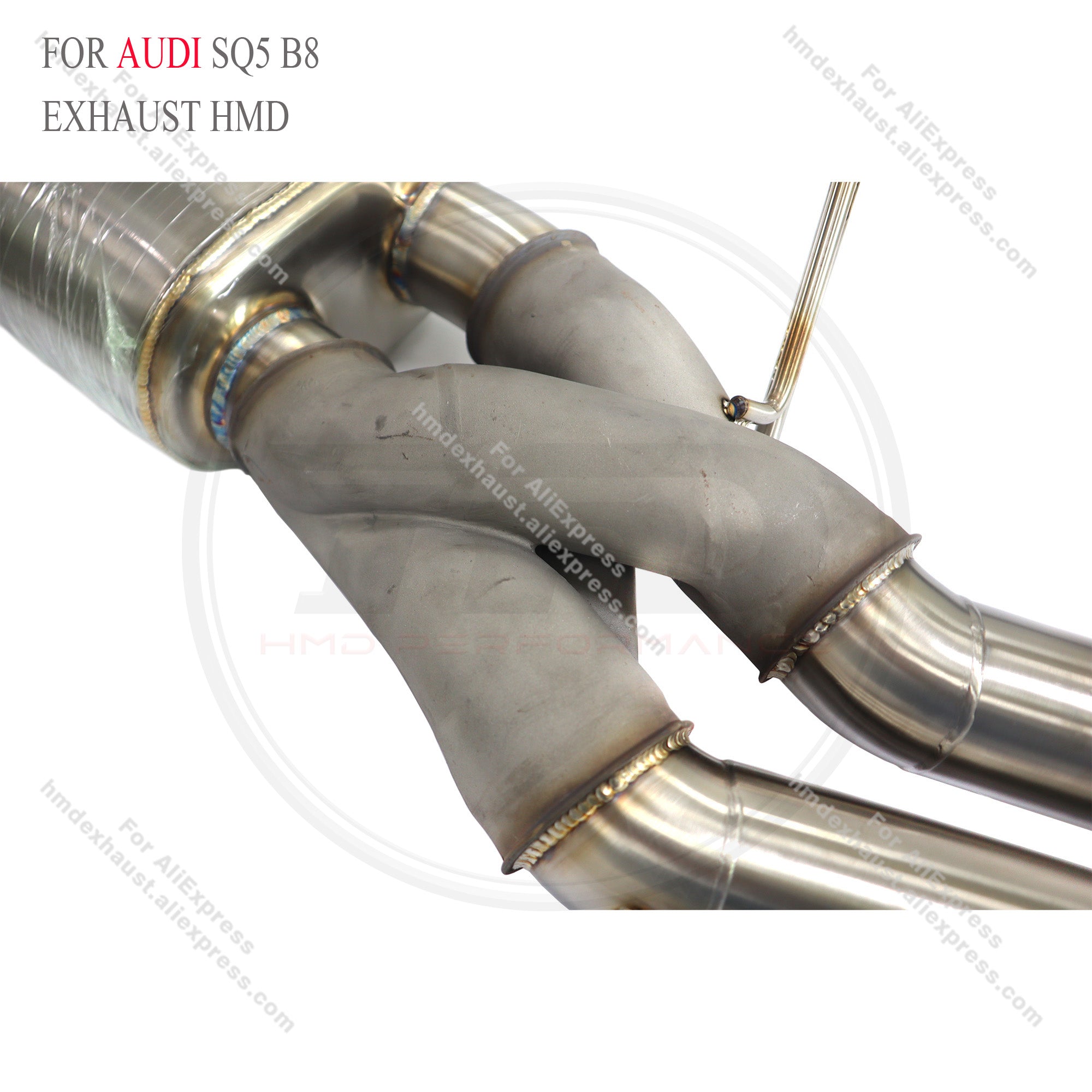 Audi SQ5 B8 3.0T catback sus304 Valved Sport Exhaust System  with Z pipe