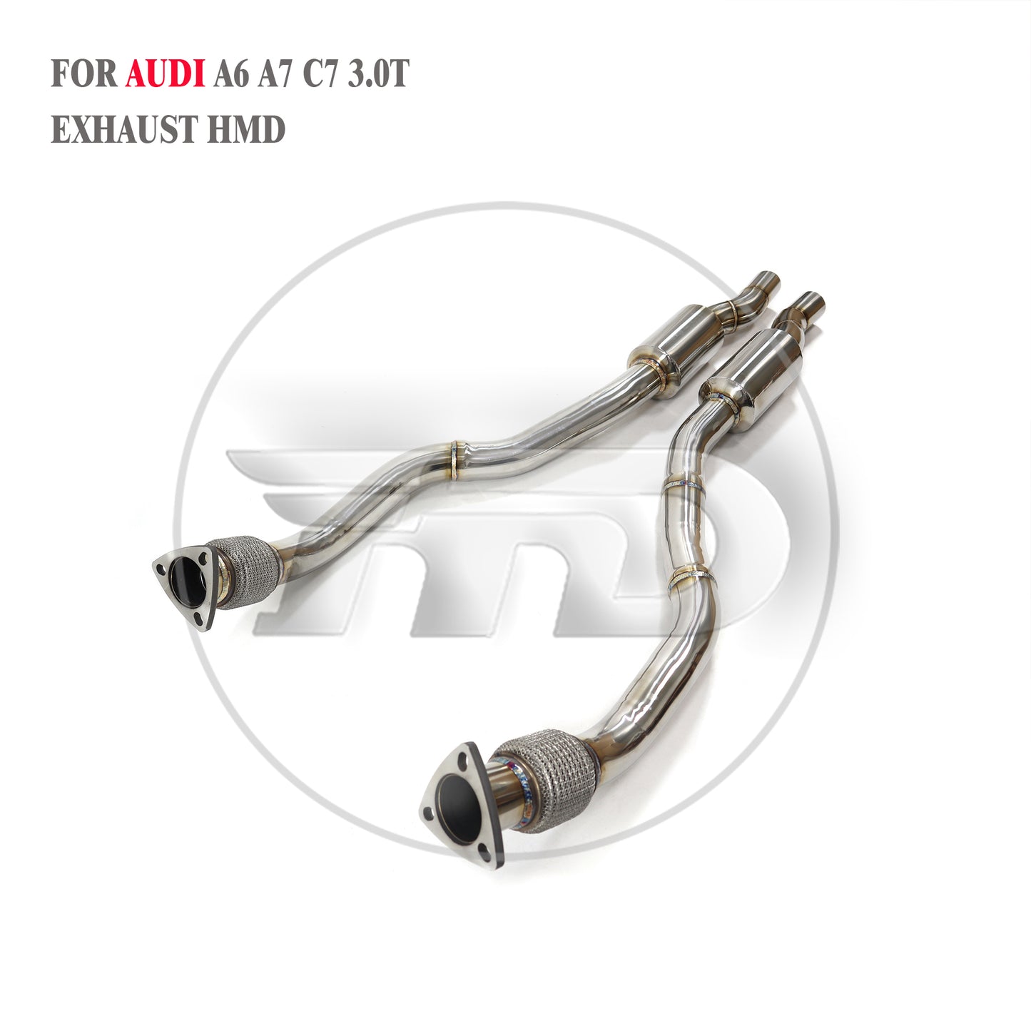 Car Accessories Front pipe second parts For Audi A6 A7 C7 3.0T Exhaust System High Flow Performance car