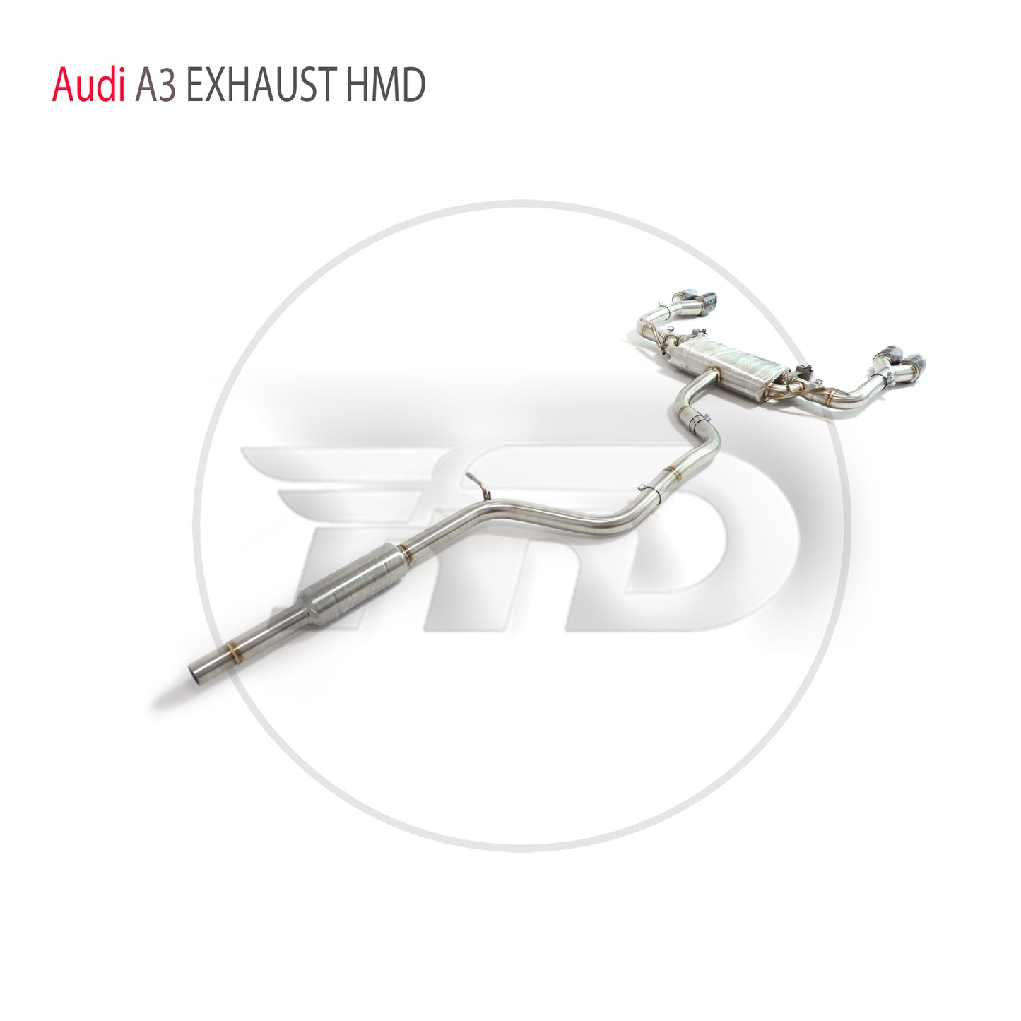 Auto Performance Catback for Audi A3 1.4T 1.8T 2.0T Electronic Valve Muffler Tuning ss304 System