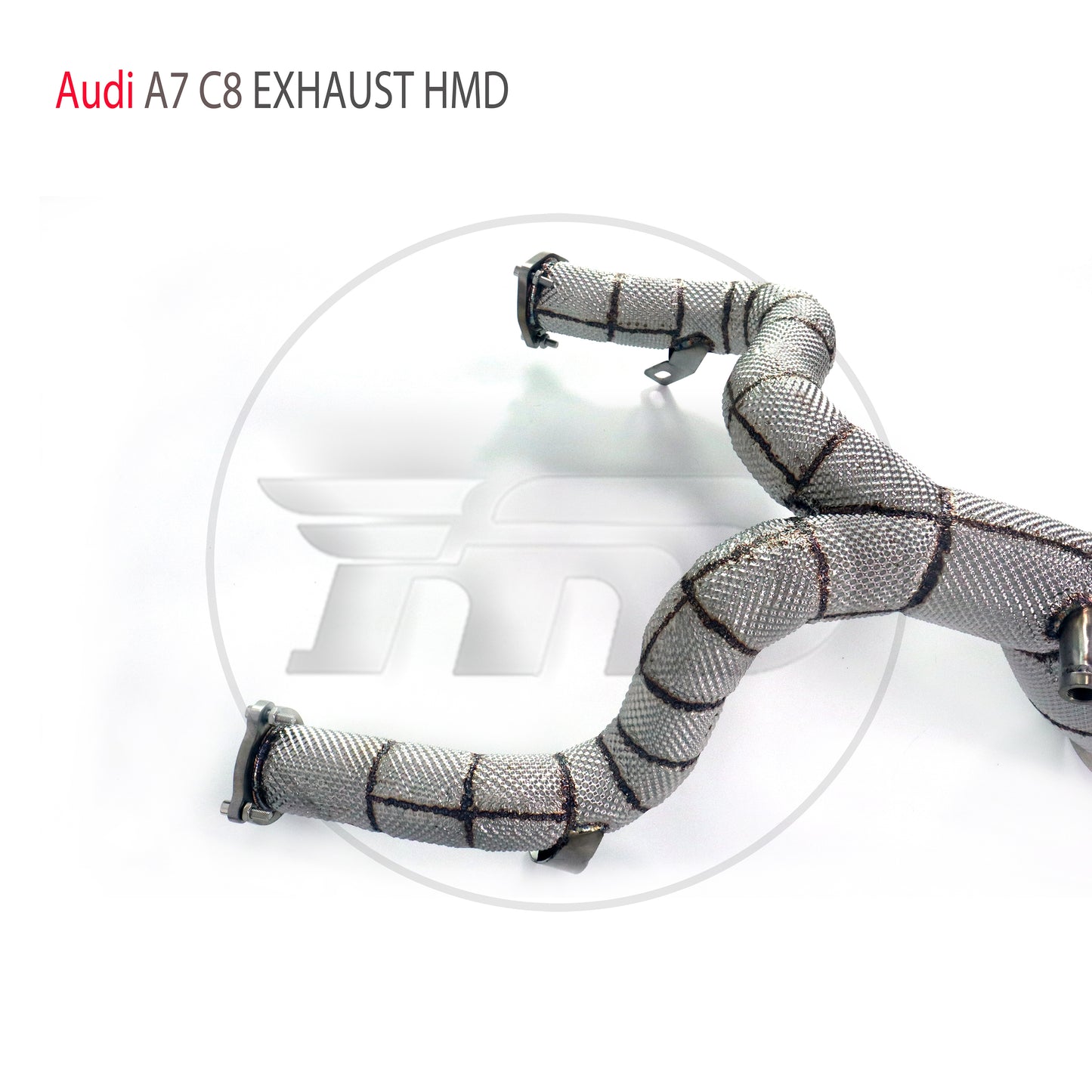 Car Performance Accessories With Catalytic Header For Audi A6 A7 C8 3.0T Exhaust System High Flow Downpipe