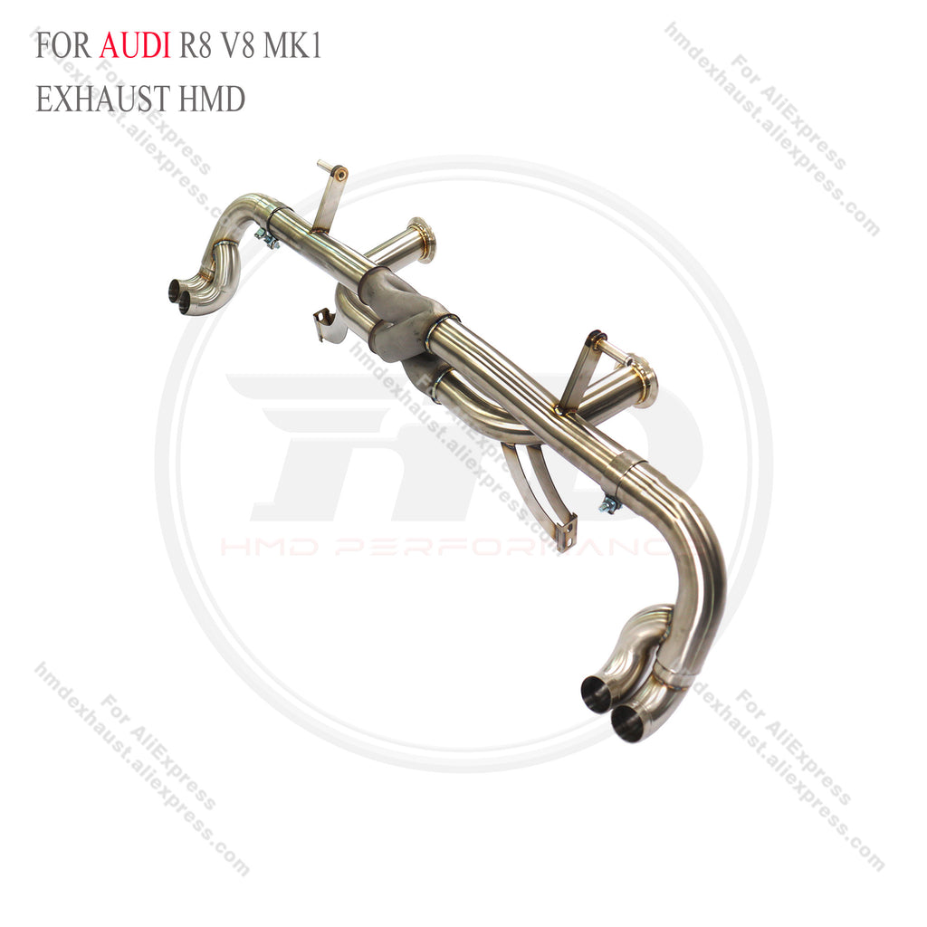 Audi R8 V8 MK1 4.2L Straight Catback with Z pipe High Flow Exhaust System