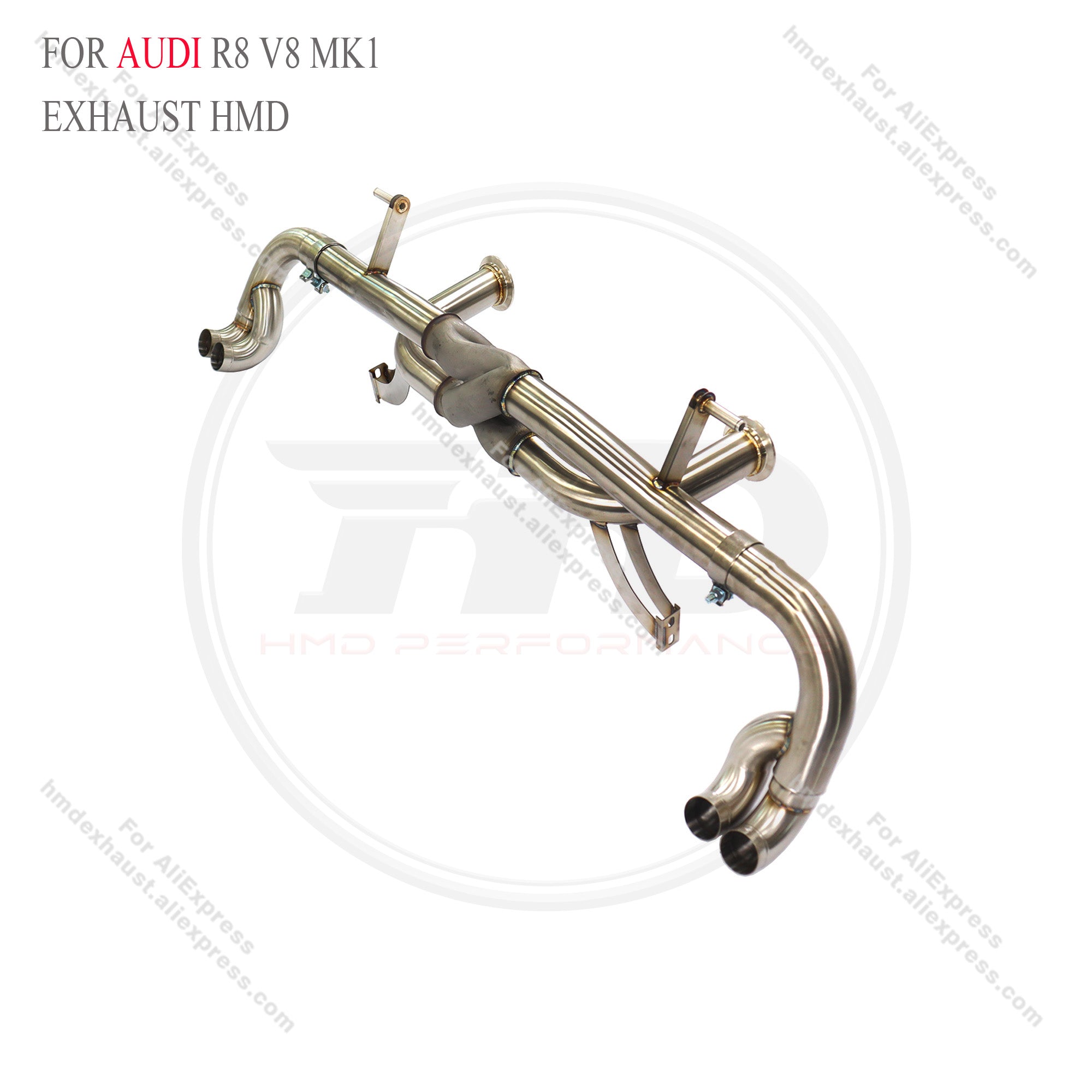 Audi R8 V8 MK1 4.2L Straight Catback with Z pipe High Flow Exhaust System