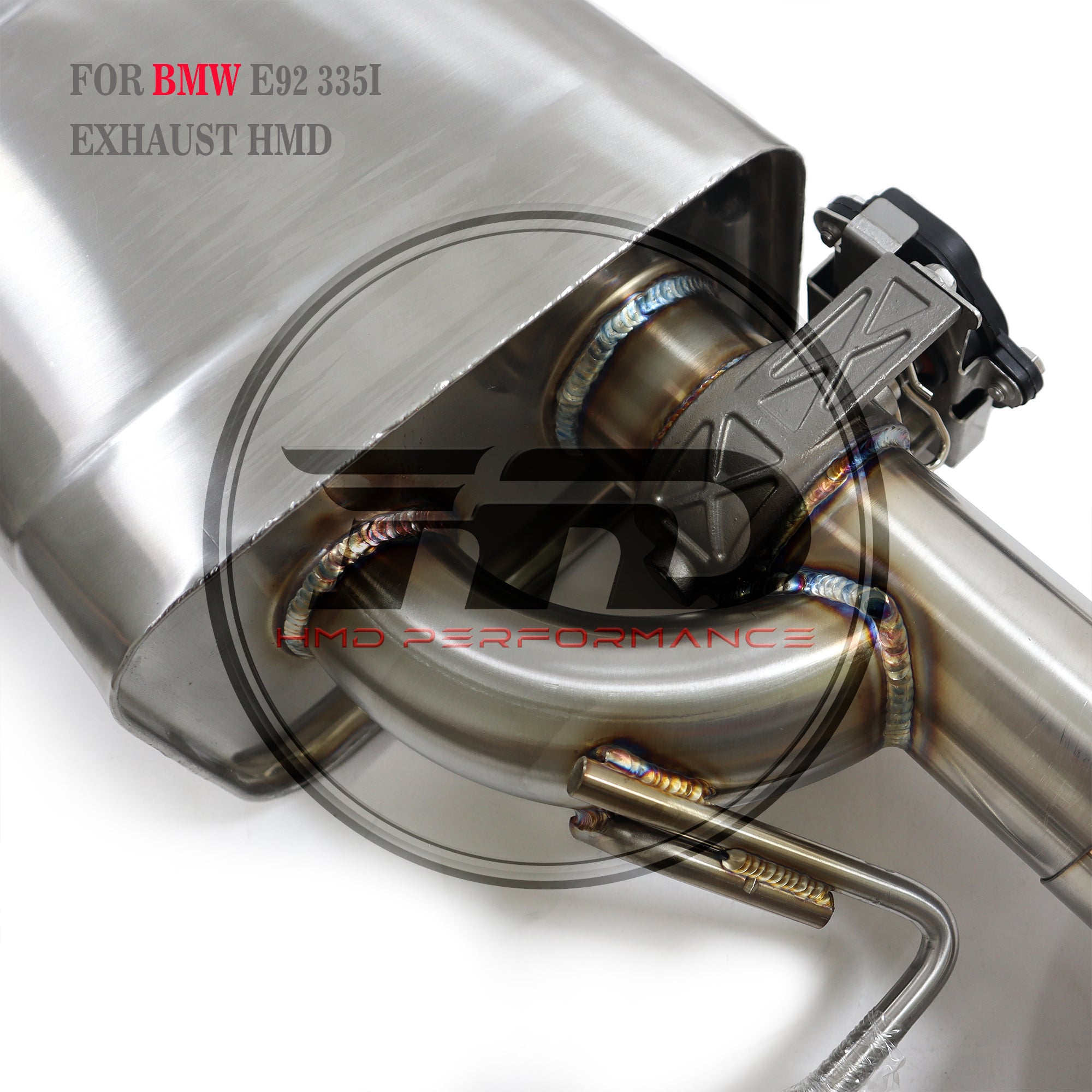 Valved Catback Exhaust For BMW E92 335i Modified To Fit M2 Rear Diffuser