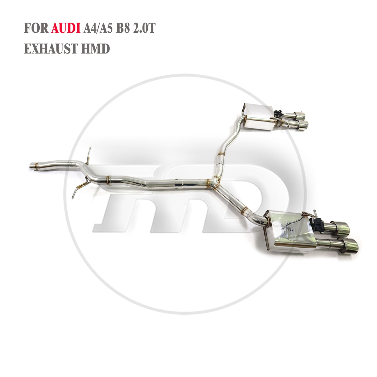 Auto Performance Stainless Steel Catback for Audi A4 A5 B8 Electronic Valve Muffler Tuning Exhaust ss304 System