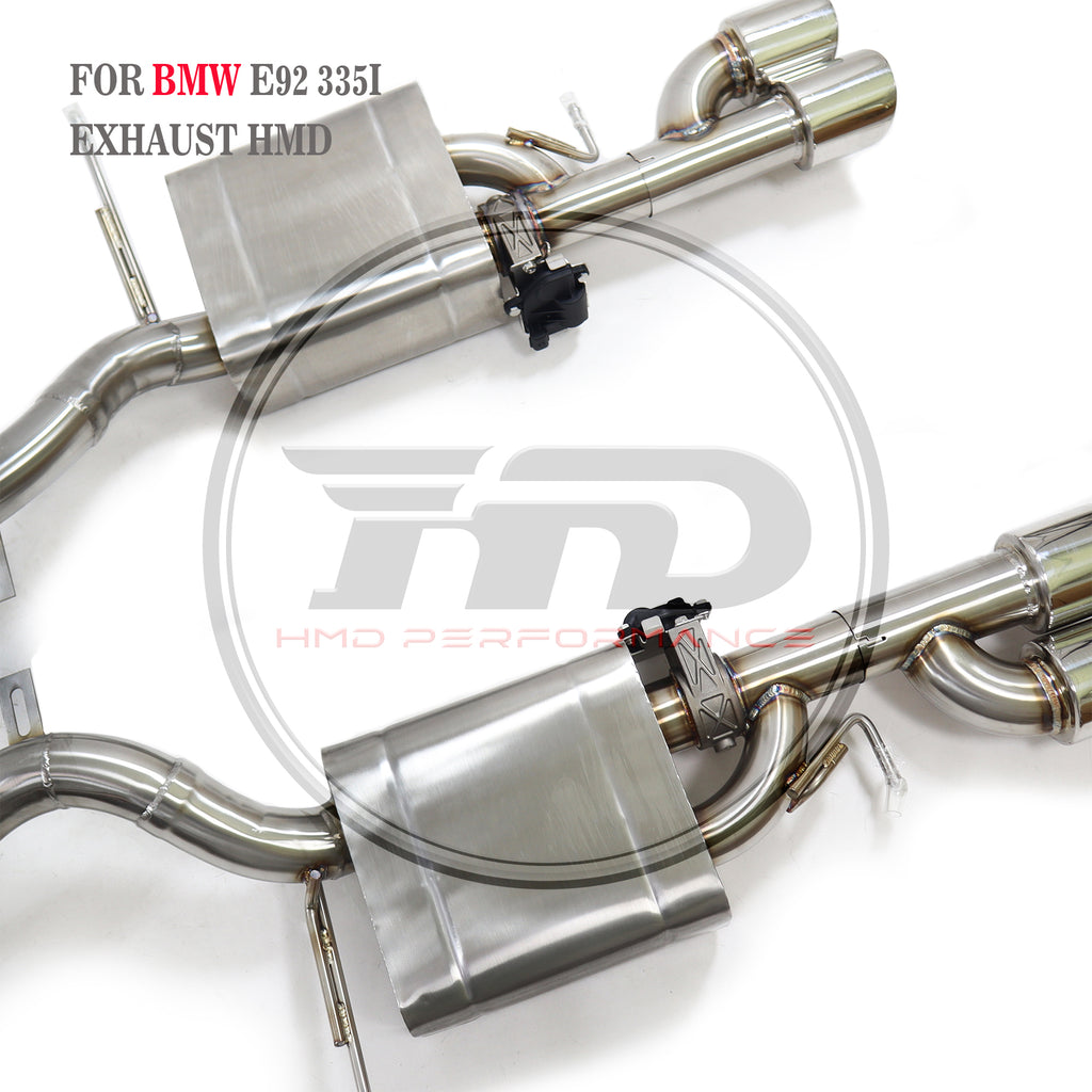 Valved Catback Exhaust For BMW E92 335i Modified To Fit M2 Rear Diffuser