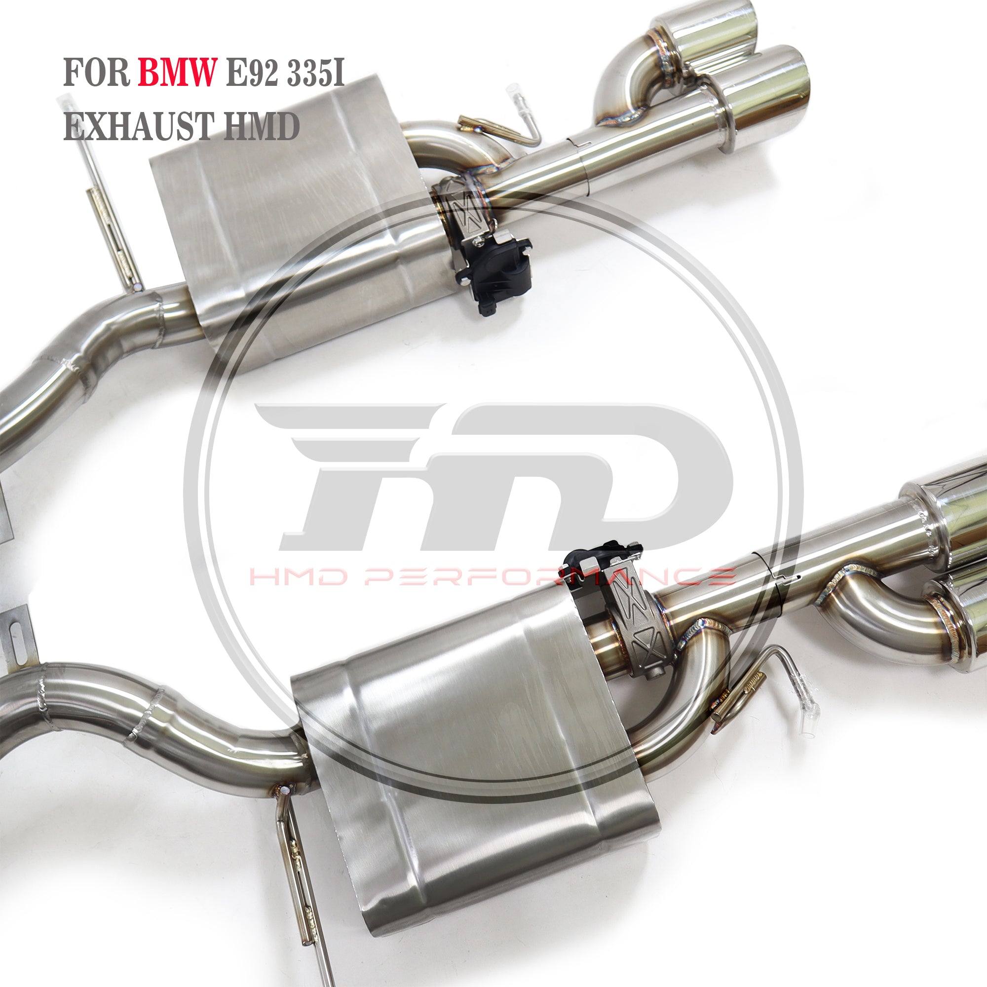 Valved Catback Exhaust For BMW E92 335i Modified To Fit M2 Rear Diffuser