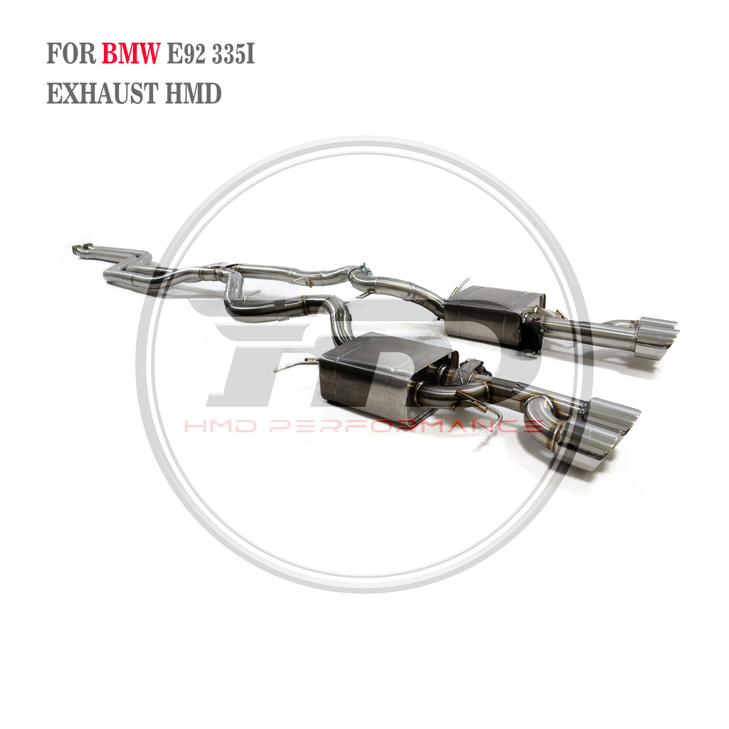 Valved Catback Exhaust For BMW E92 335i Modified To Fit M2 Rear Diffuser