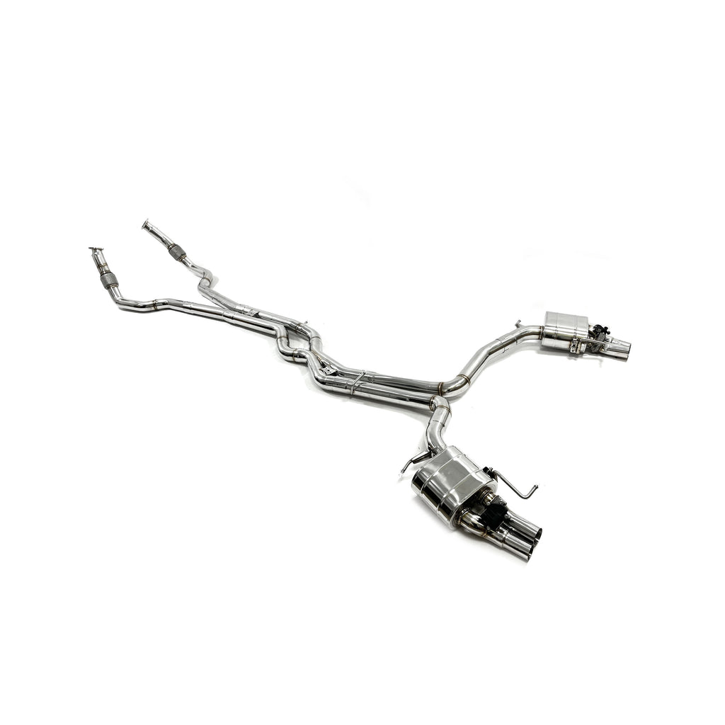 Audi RS6 RS7 C8 catback add Resonator Tube sus304 Valved Sport Exhaust System