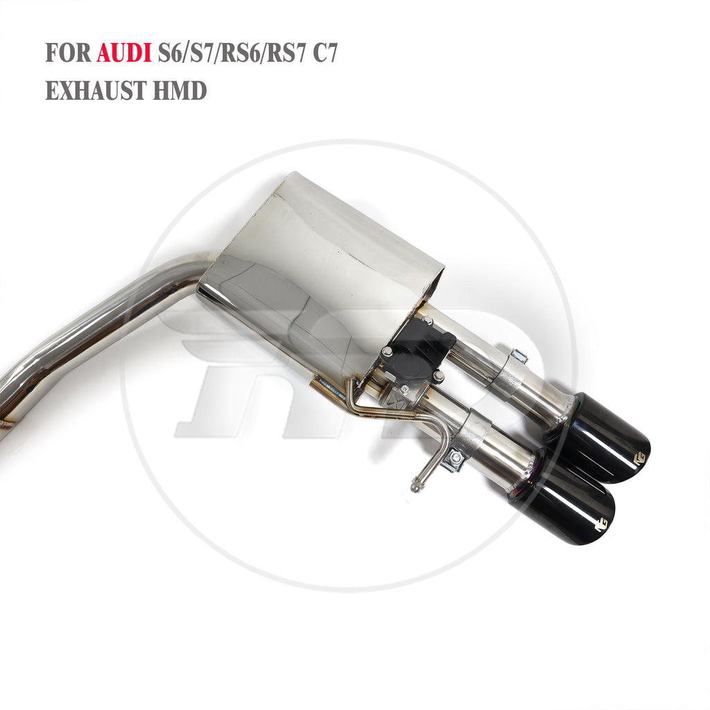 S6 S7 RS6 RS7 C7 catback sus304 Valved Sport Exhaust System