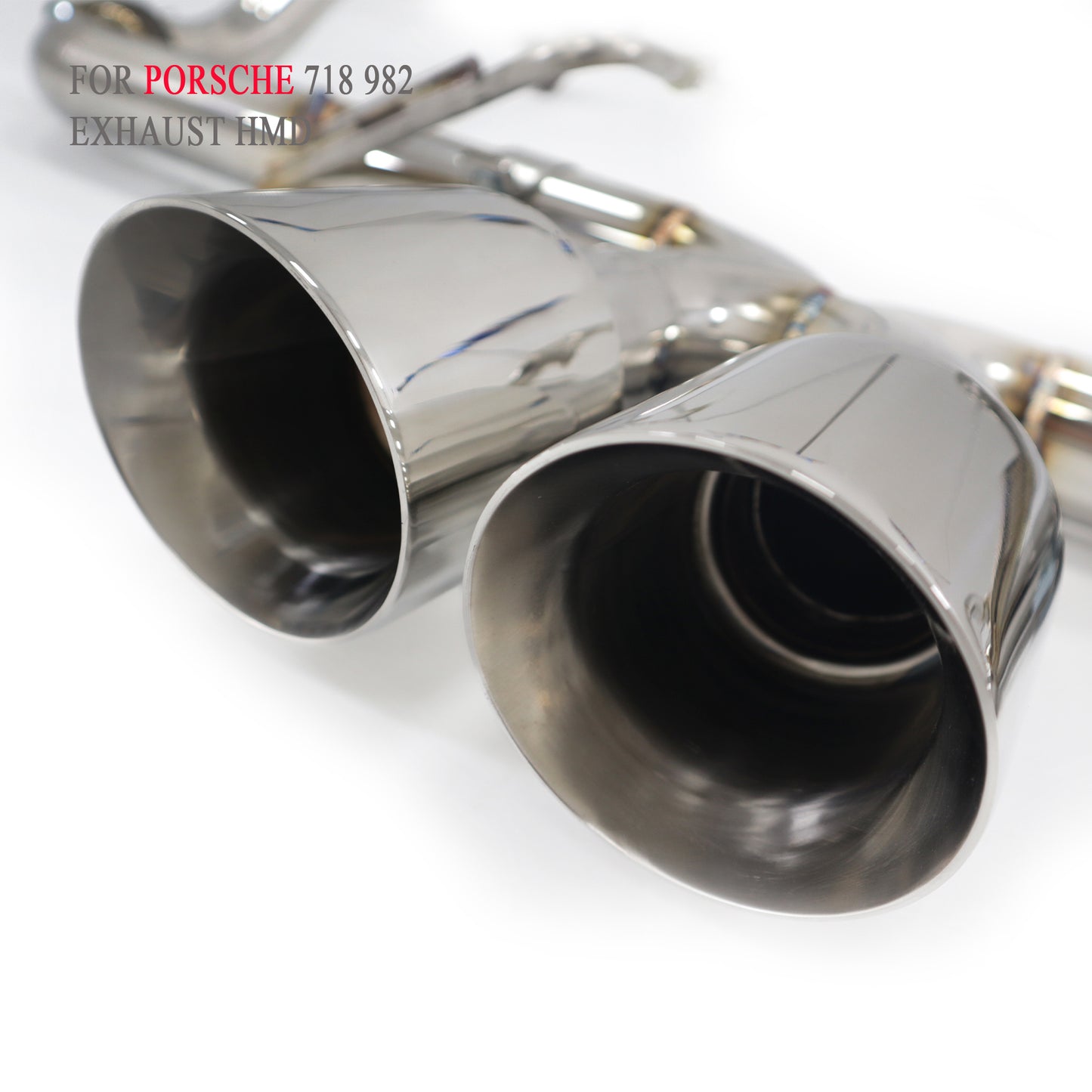 Auto Performance Parts SS304 Catback Exhaust Remote Valve For Porsche Cayman 718 2016+ Boxster 982 2.0T 2.5T performance system