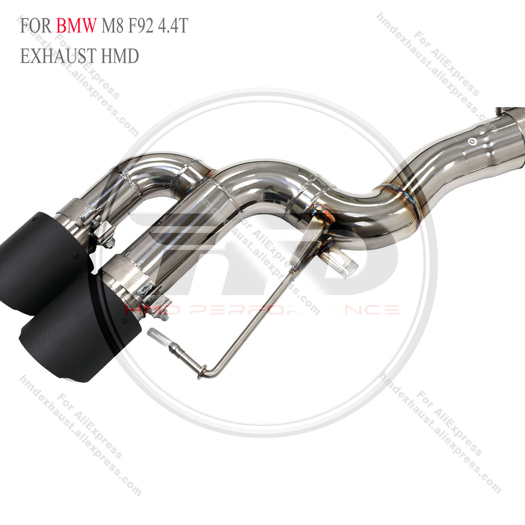 BMW M8 F92 4.4T Straight Catback SUS304 High Flow Exhaust System