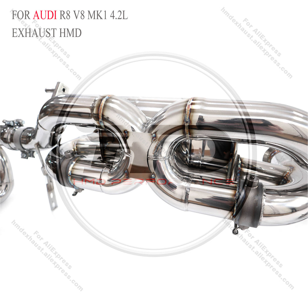 Audi R8 V8 MK1 4.2L catback sus304 Valved Sport Exhaust System