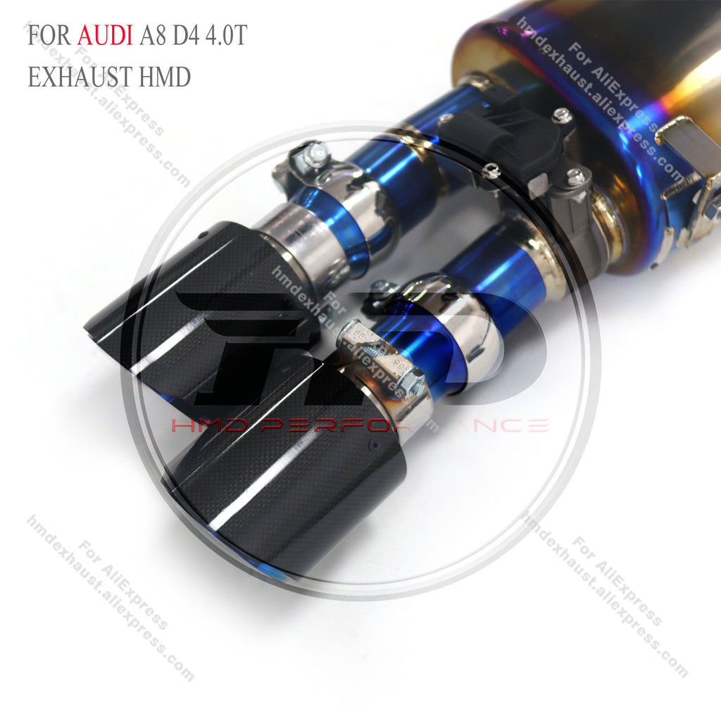 AUDI A8 D4 4.0T catback Titanium Valved Sport Exhaust System