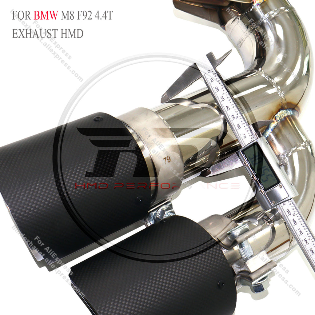 BMW M8 F92 4.4T Straight Catback SUS304 High Flow Exhaust System