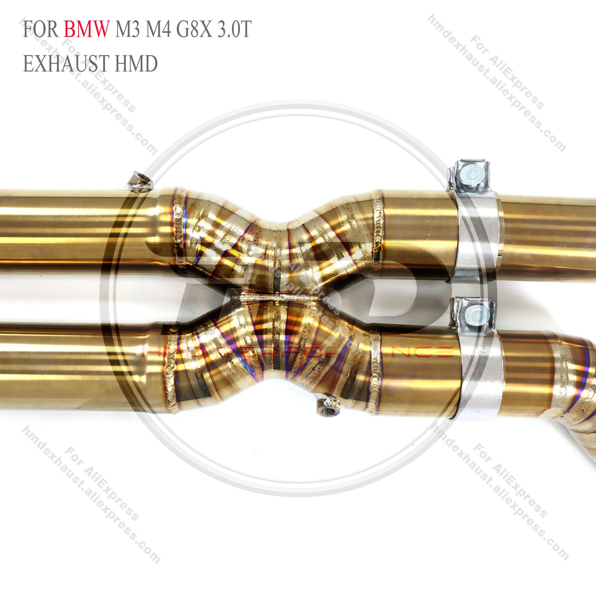 Titanium Valved Catback Exhaust With Equal‑Length Mid‑Pipe For BMW M3 M4 G8X 3.0‑L Turbo
