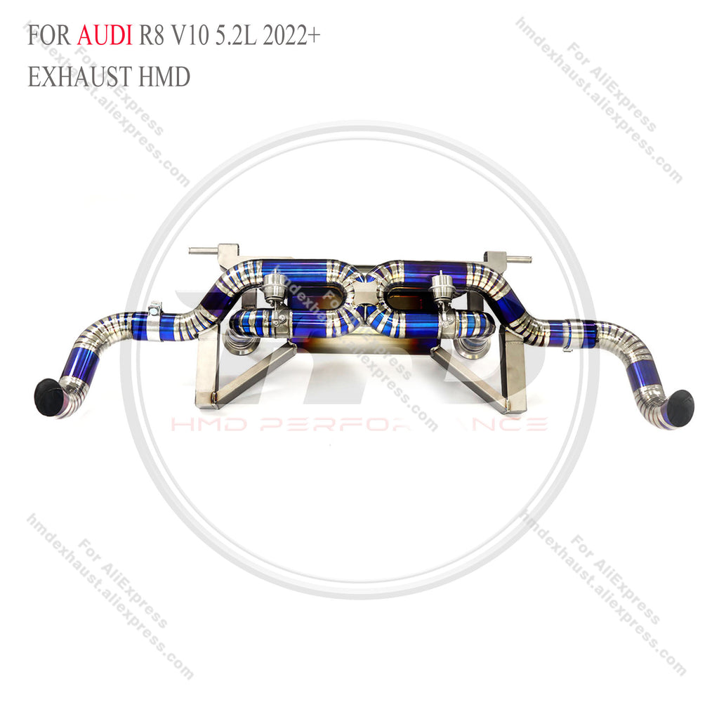 AUDI R8 5.2L V10 2020+ Catback For North American Version Titanium Valved Sport Exhaust System