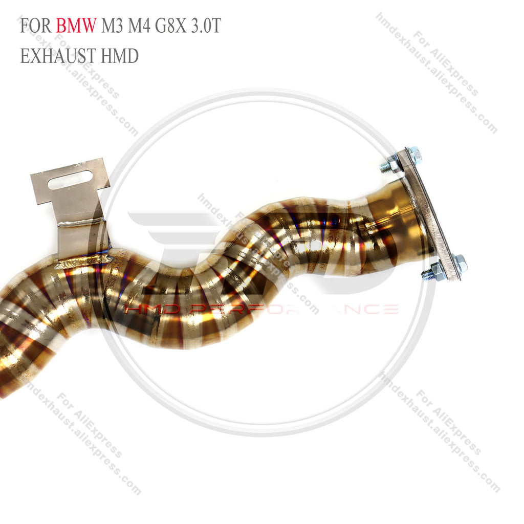 Titanium Valved Catback Exhaust With Equal‑Length Mid‑Pipe For BMW M3 M4 G8X 3.0‑L Turbo