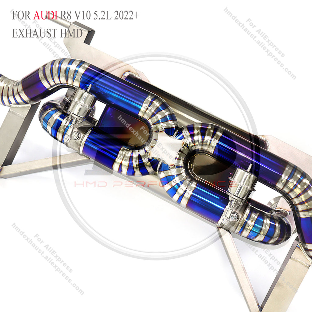 AUDI R8 5.2L V10 2020+ Catback For North American Version Titanium Valved Sport Exhaust System