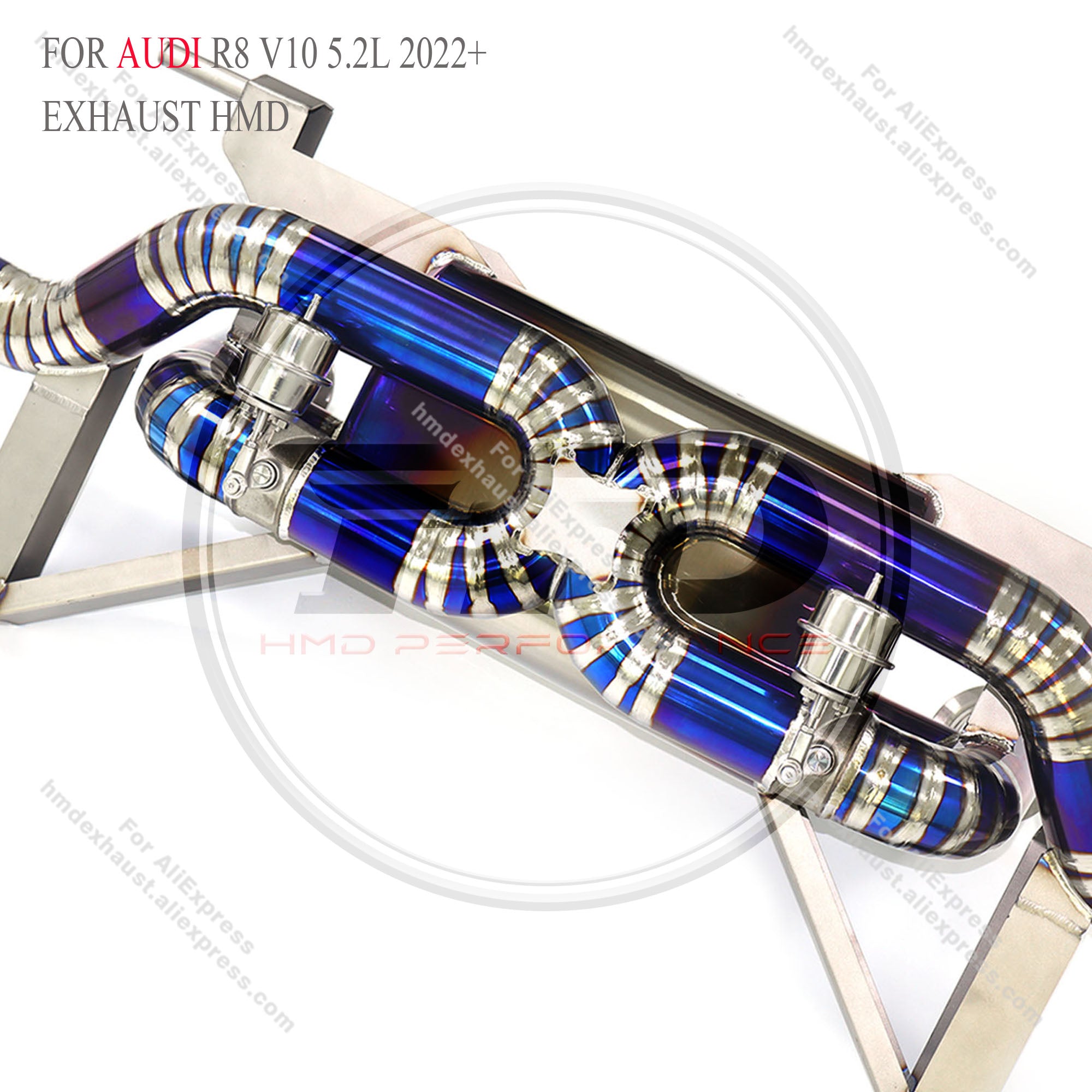 AUDI R8 5.2L V10 2020+ Catback For North American Version Titanium Valved Sport Exhaust System