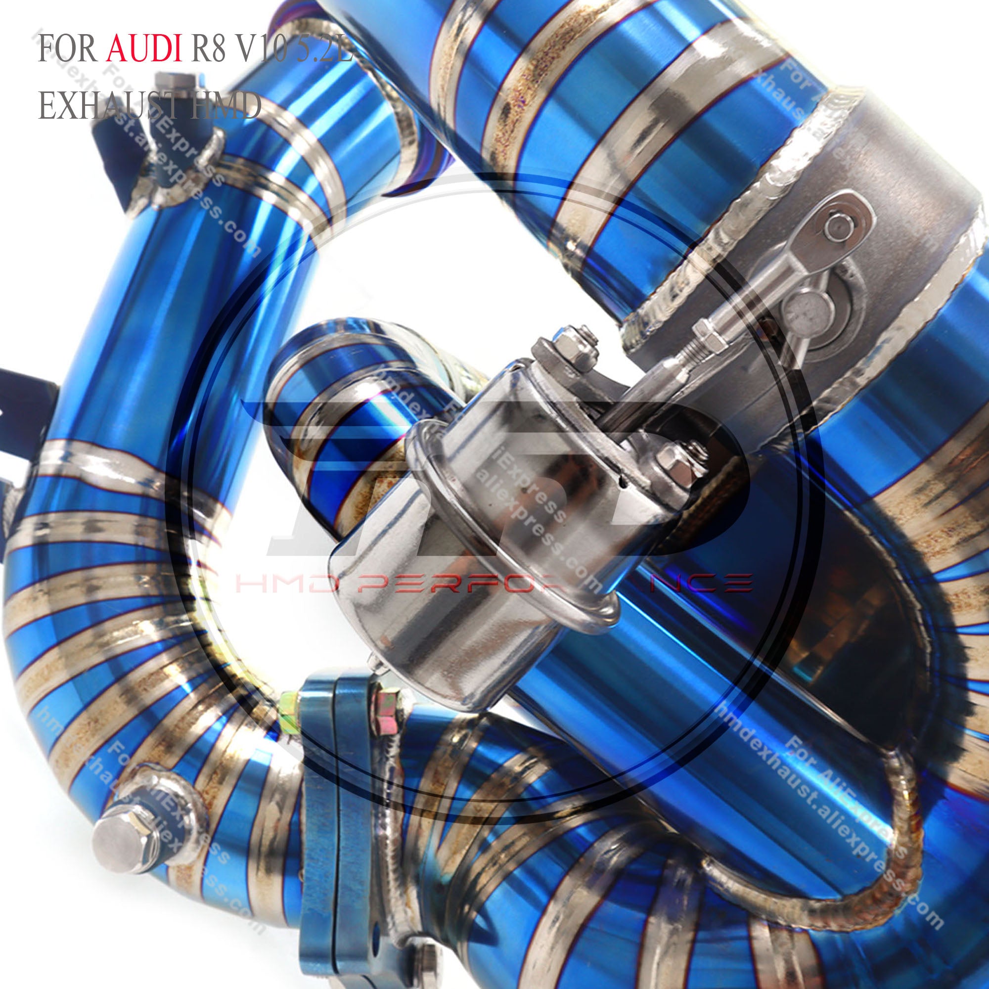 Audi R8 V10 5.2L Catback For OPF‑Equipped models Titanium Valved Sport Exhaust System with X Pipe