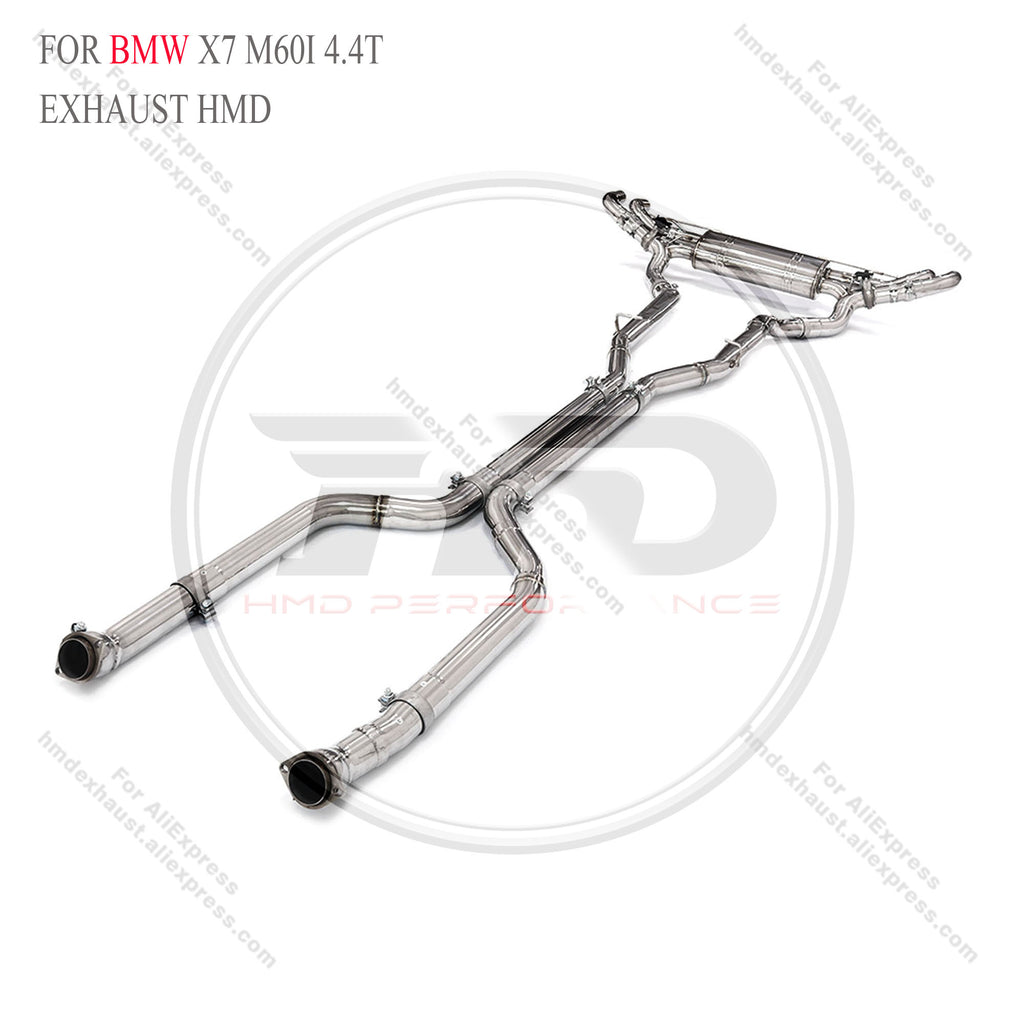 BMW X7 M60i 4.4T catback sus304 Valved Sport Exhaust System