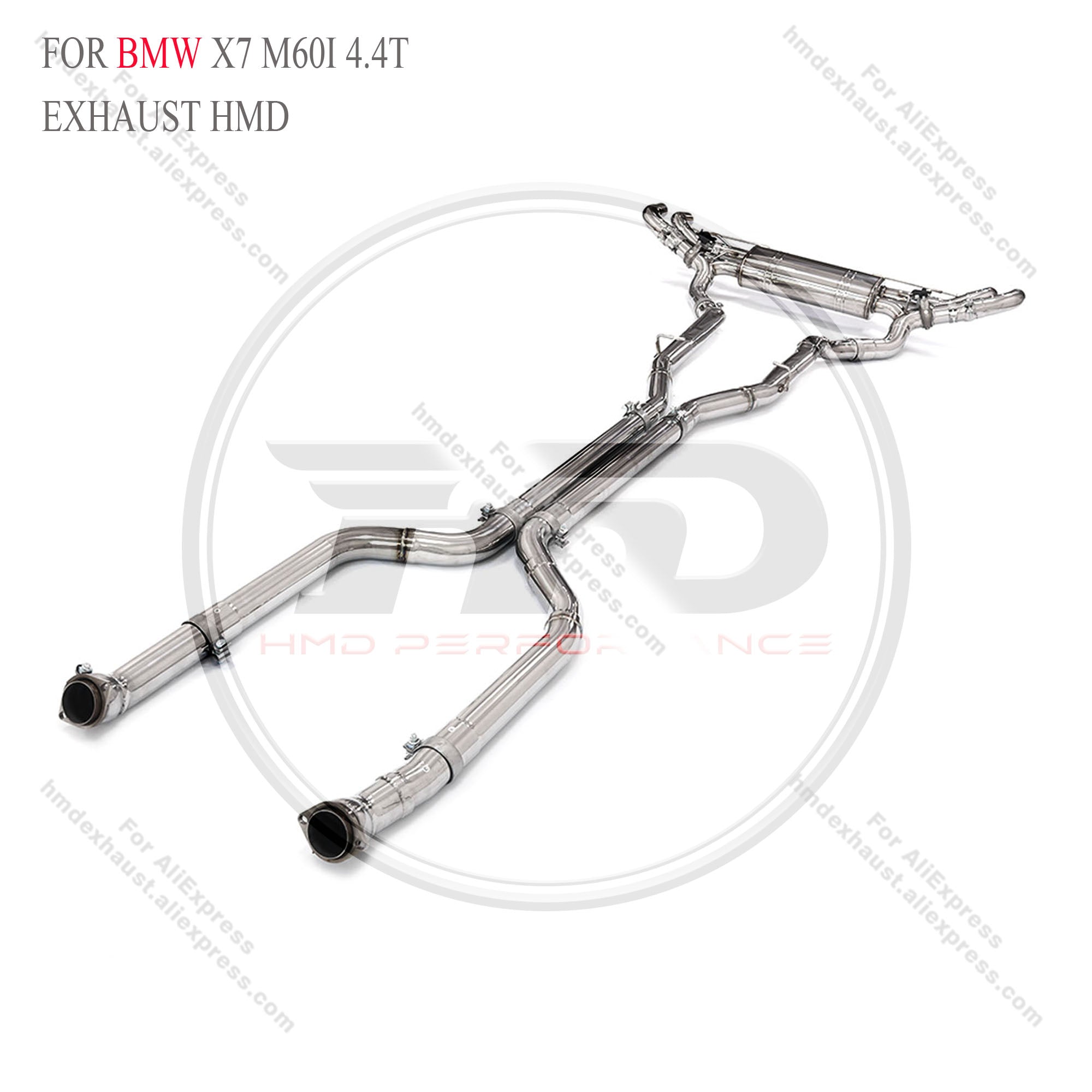 BMW X7 M60i 4.4T catback sus304 Valved Sport Exhaust System