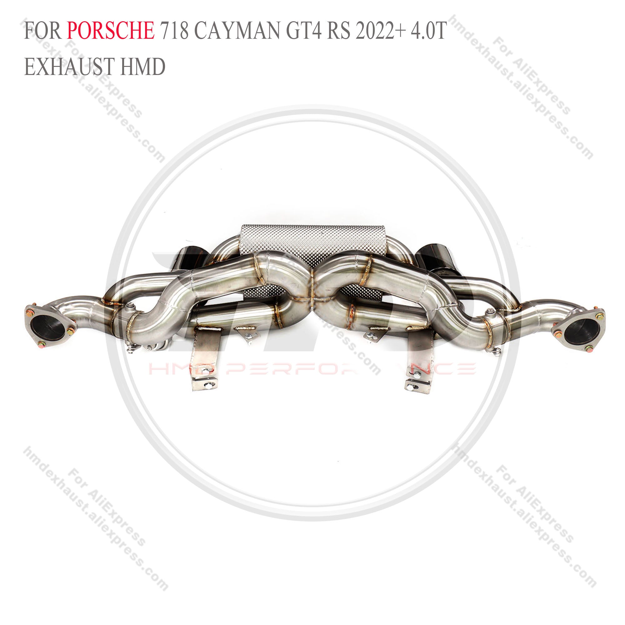 Porsche 718 GT4 RS 4.0 catback sus304 Valved Sport Exhaust System