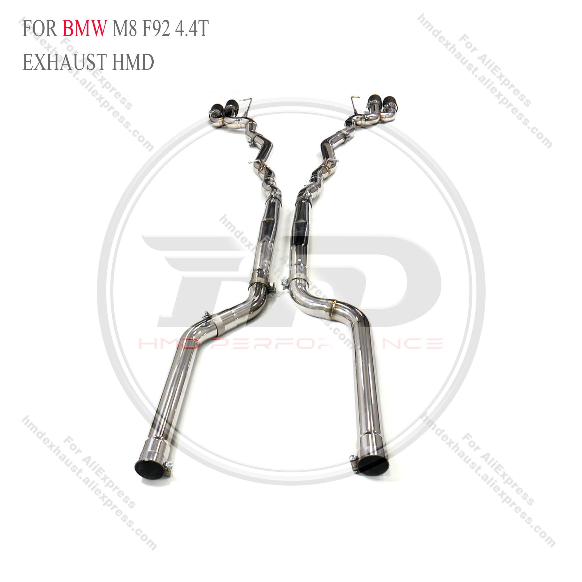 BMW M8 F92 4.4T Straight Catback SUS304 High Flow Exhaust System