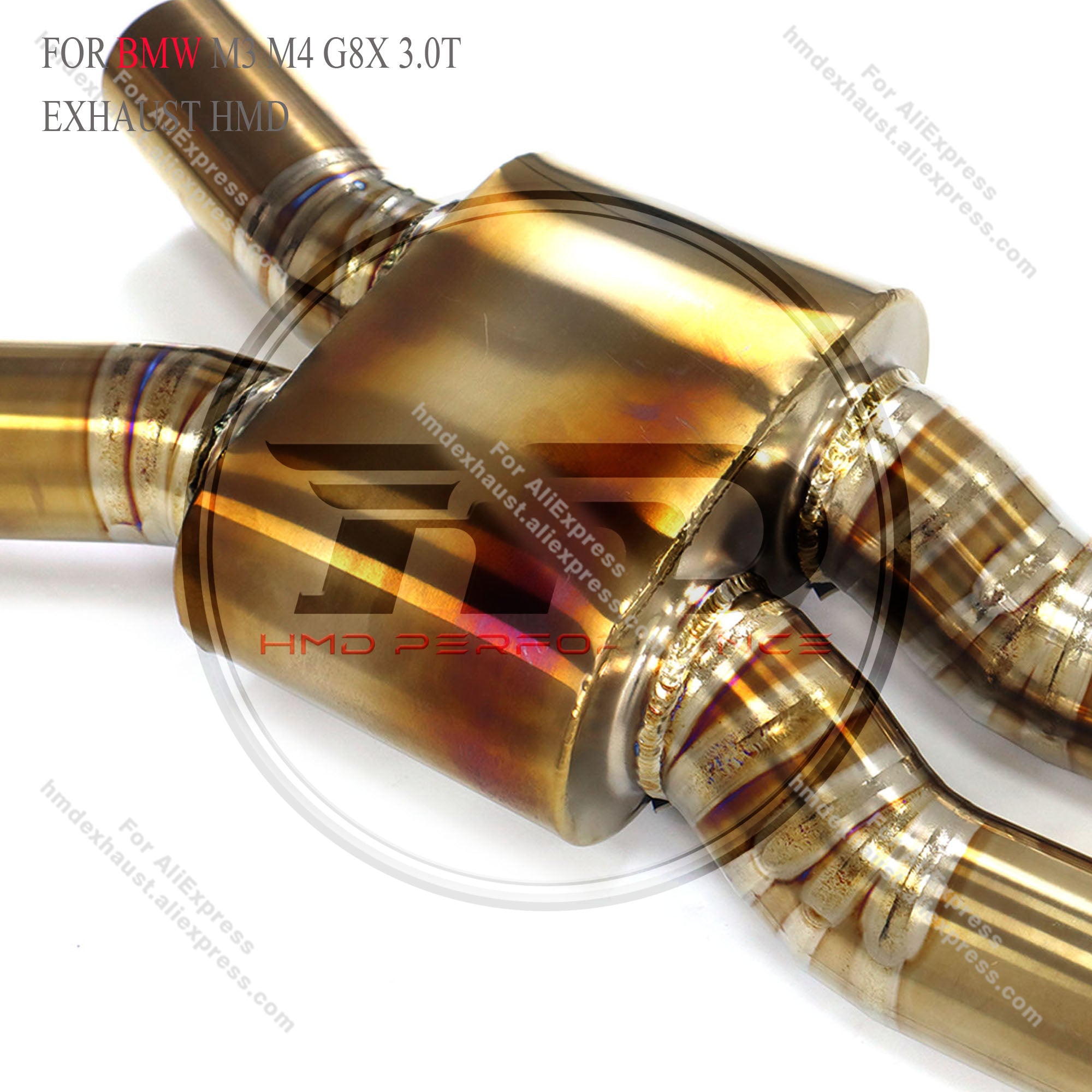 Titanium Valved Catback Exhaust With Equal‑Length Mid‑Pipe For BMW M3 M4 G8X 3.0‑L Turbo