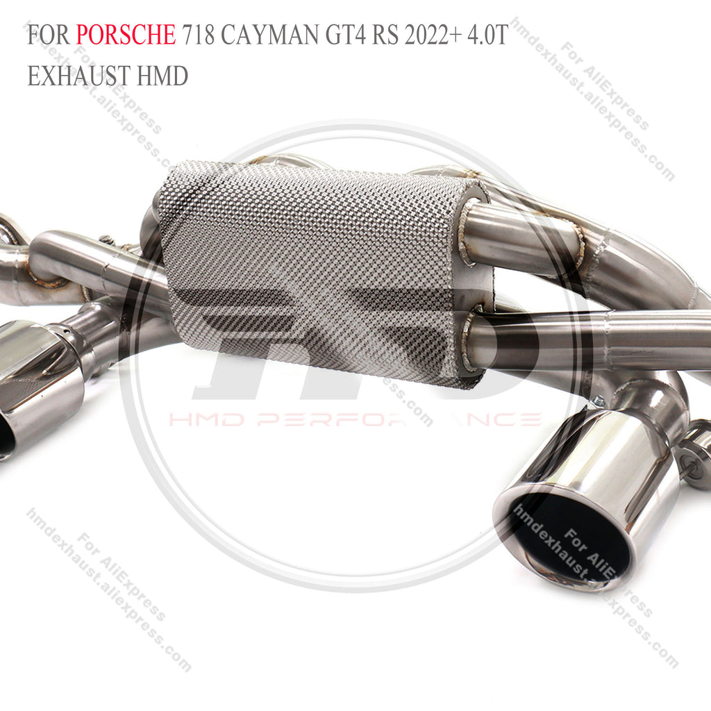 Porsche 718 GT4 RS 4.0 catback sus304 Valved Sport Exhaust System